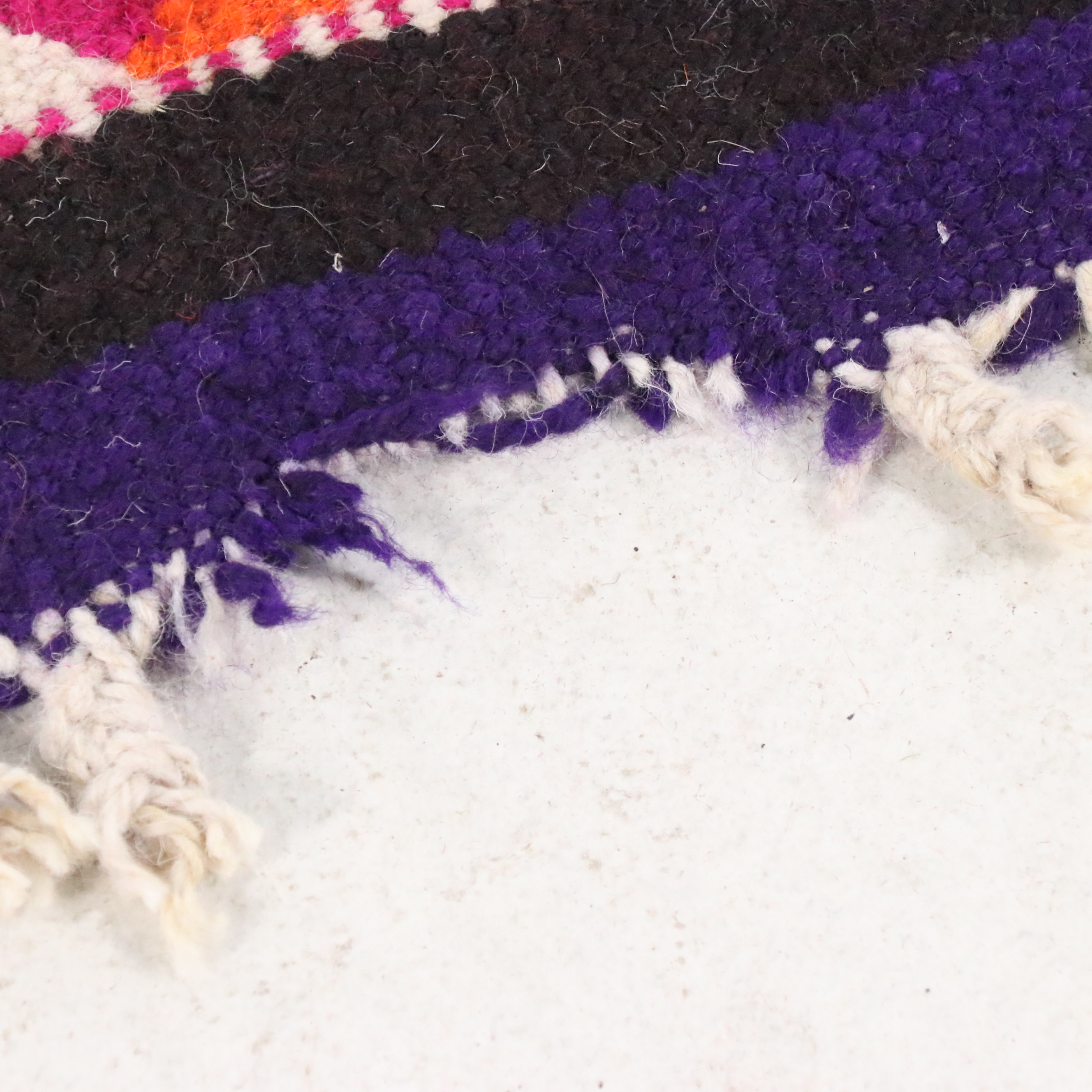 3'7 x 11'6 Hand-Knotted Moroccan Berber Long Rug