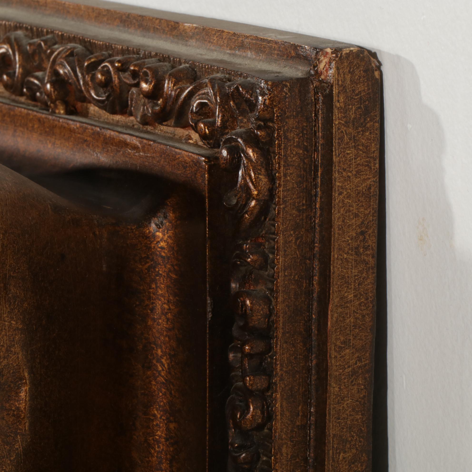 Oil Portrait of Pensive Woman with Violin, Late 20th to Early 21st Century