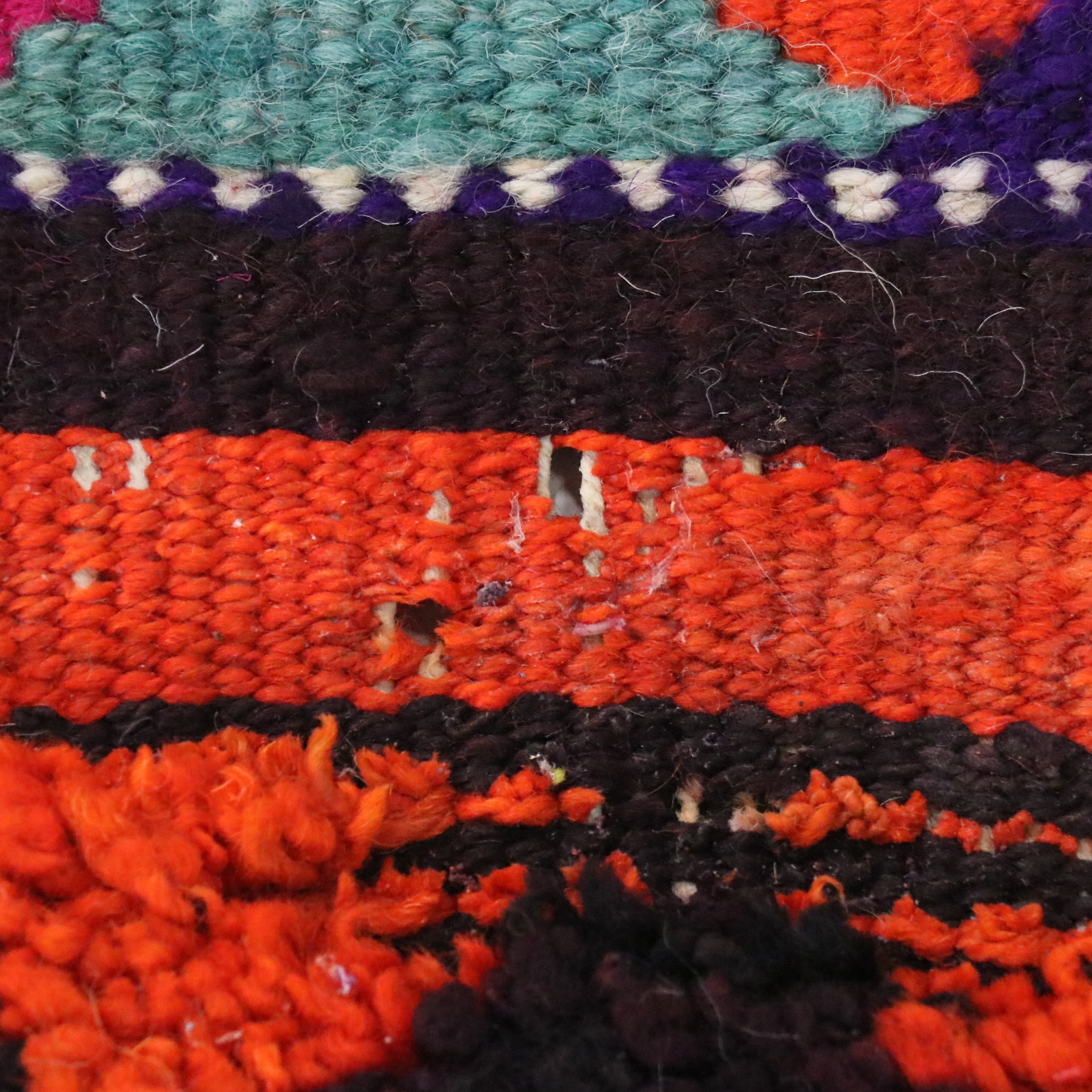 3'7 x 11'6 Hand-Knotted Moroccan Berber Long Rug