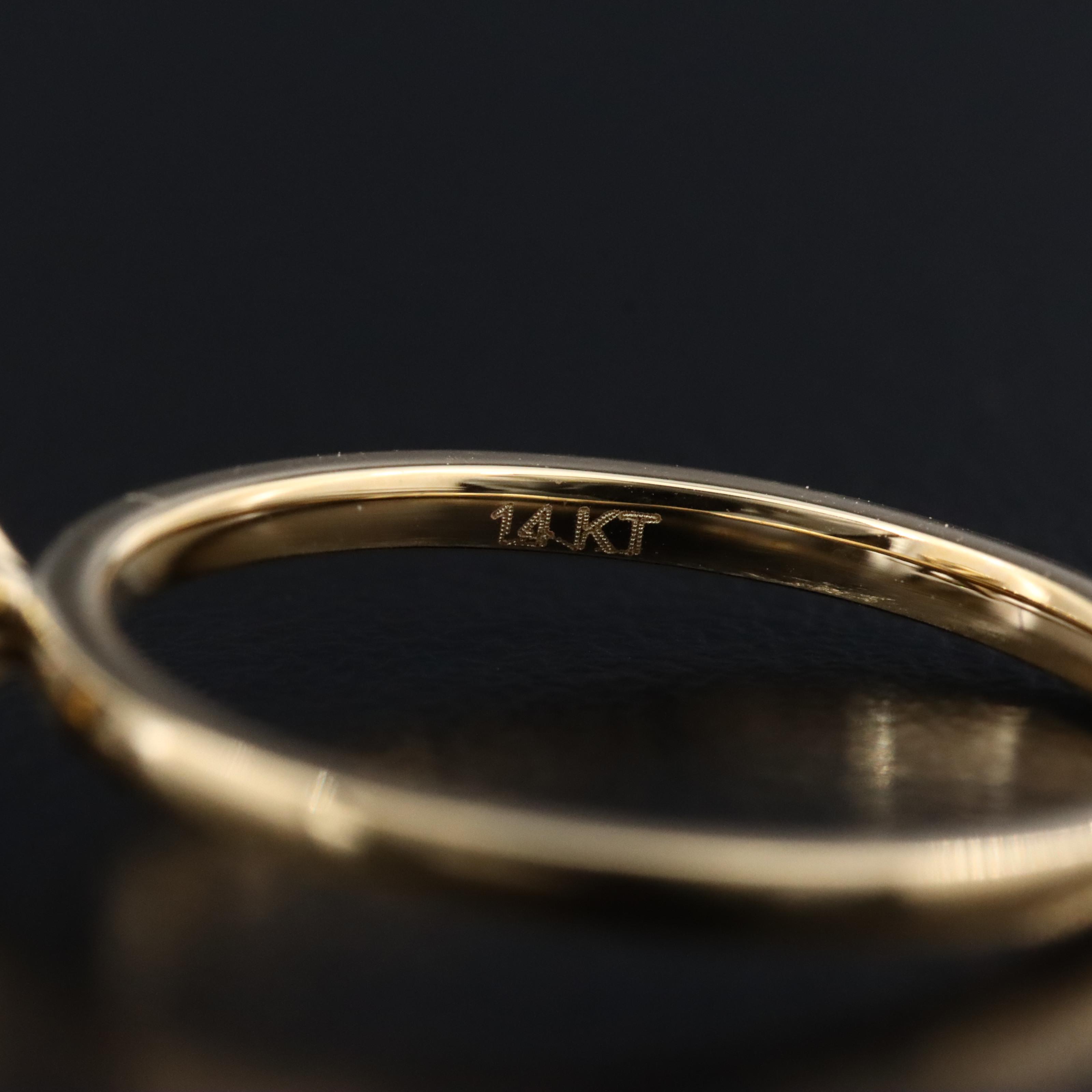 14K 1.44 CT Lab Grown Solitaire Diamond Ring with IGI Report