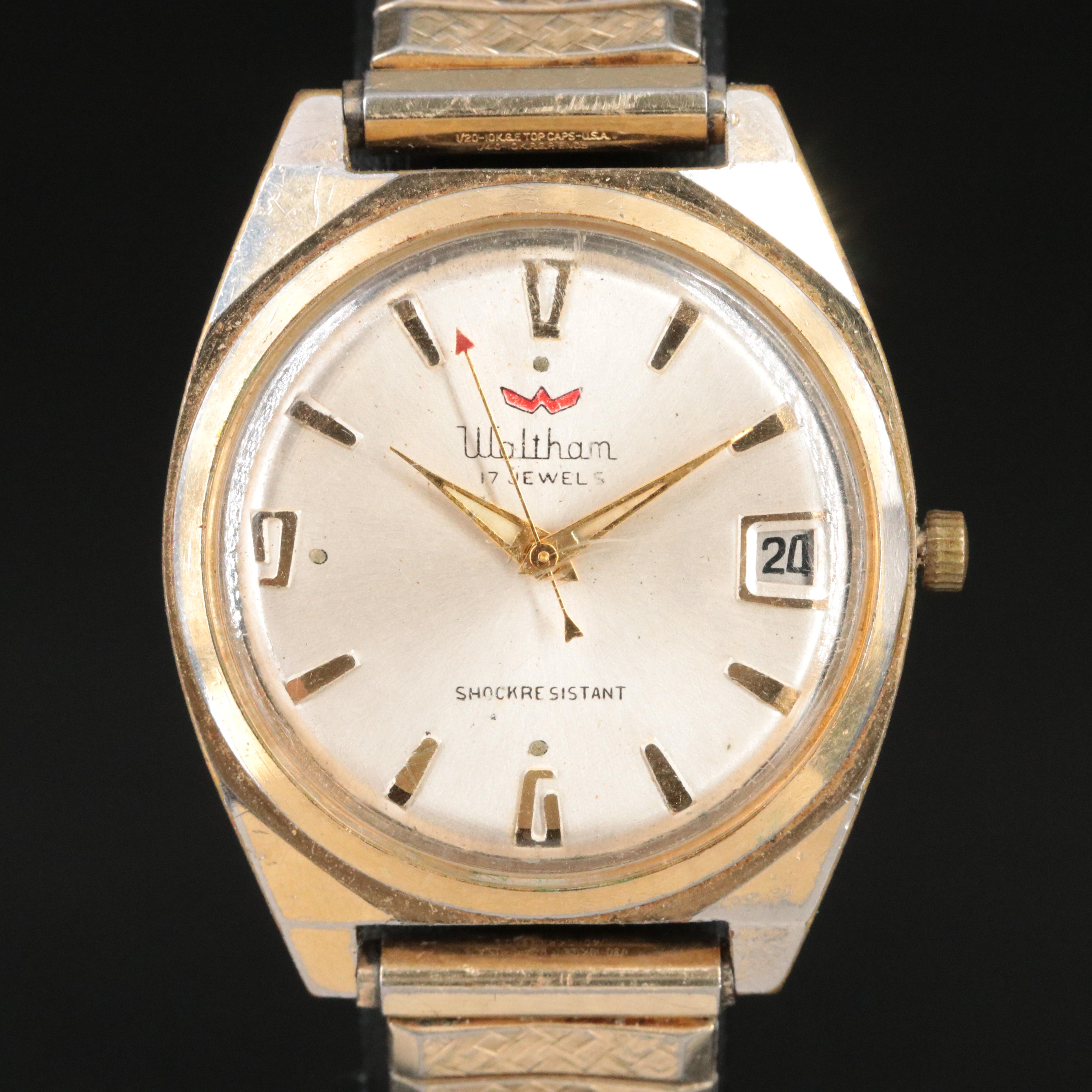 Waltham Vintage Shock Resistant Stem Wind Watch