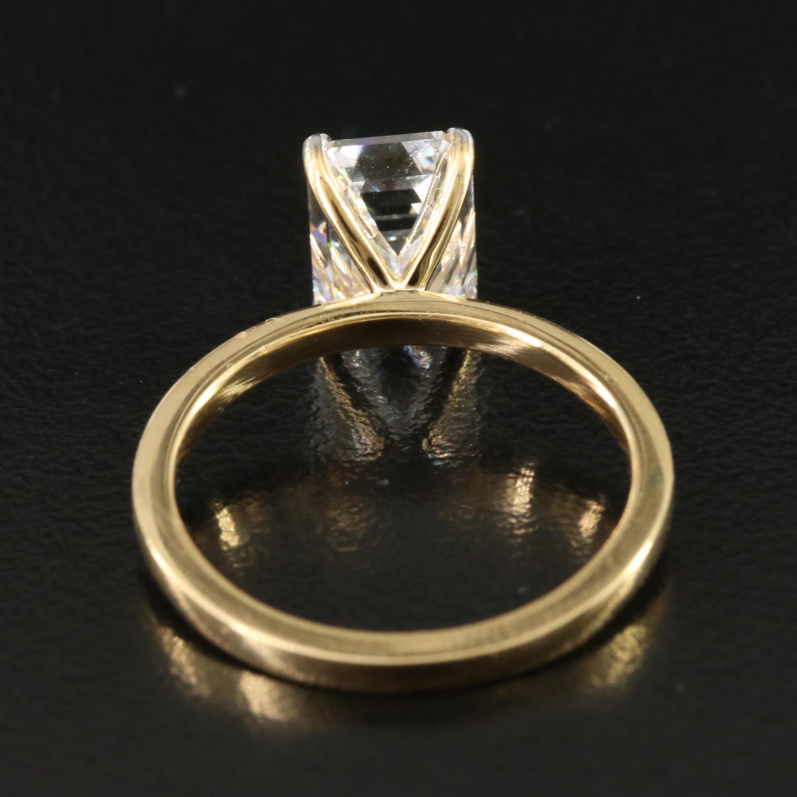 14K 2.50 CT Lab Grown Diamond with IGI Report