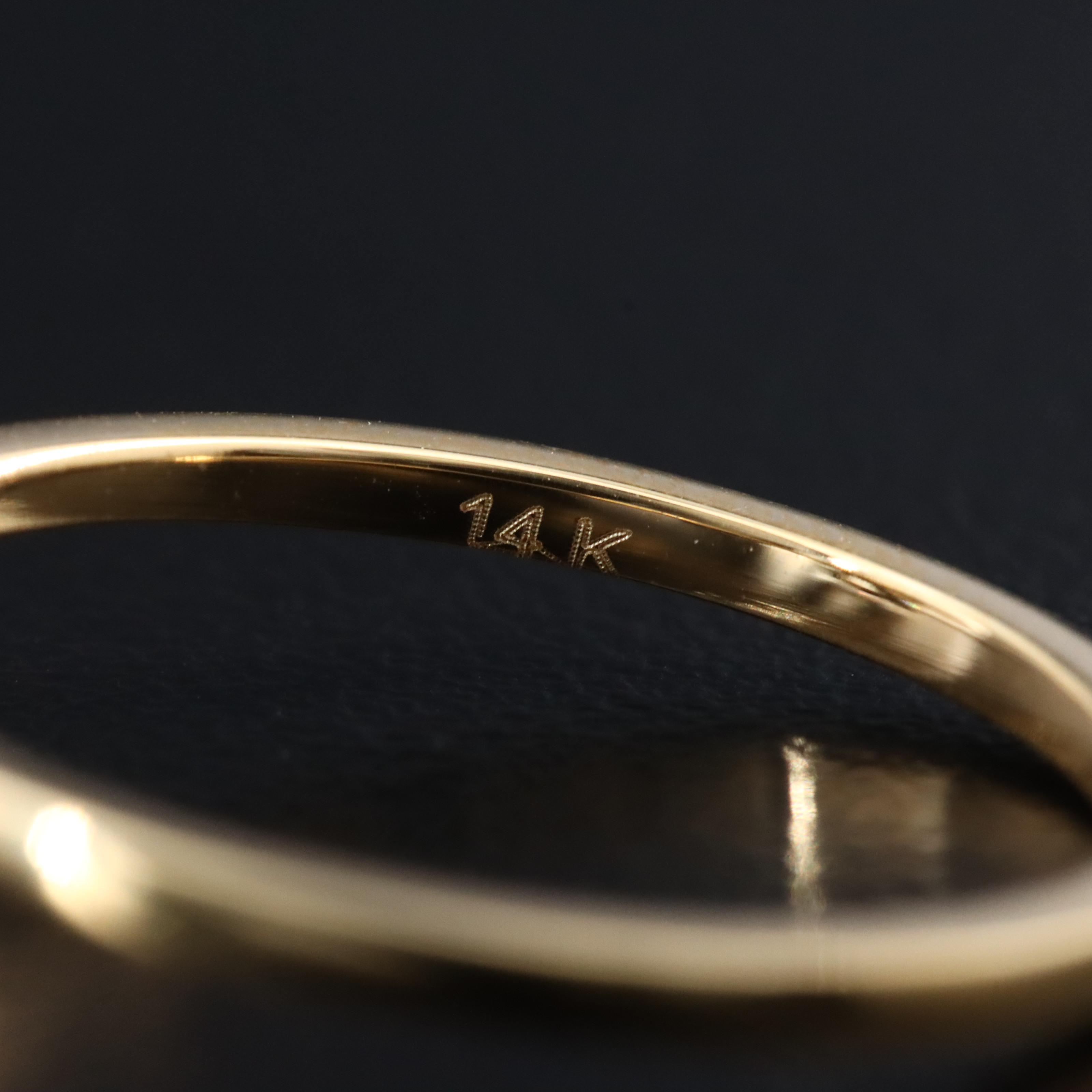 14K 1.30 CT Lab Grown Diamond Solitaire Ring with IGI Report