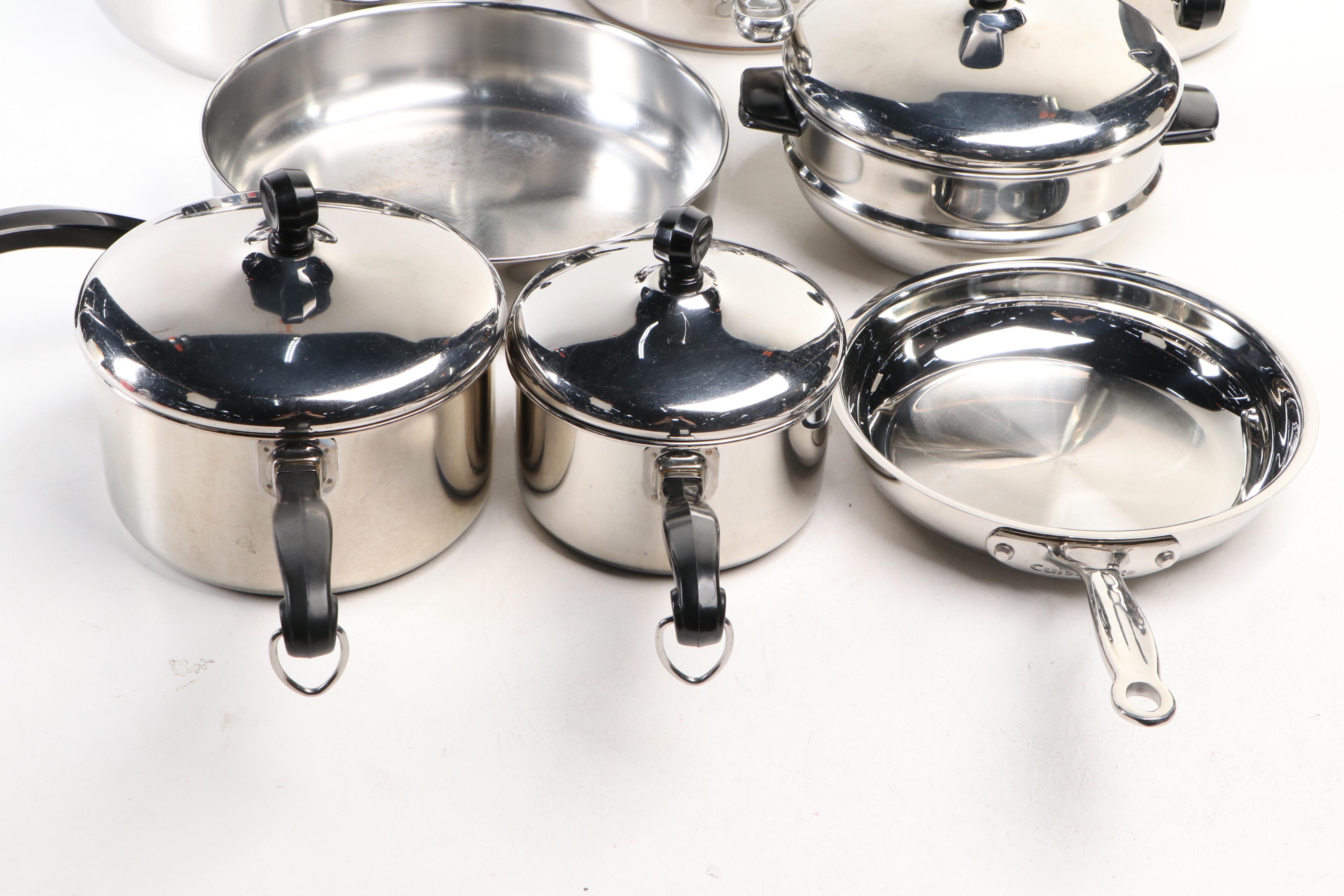 Farberware Stock Pot with Other Stainless Steel Pots and Pans