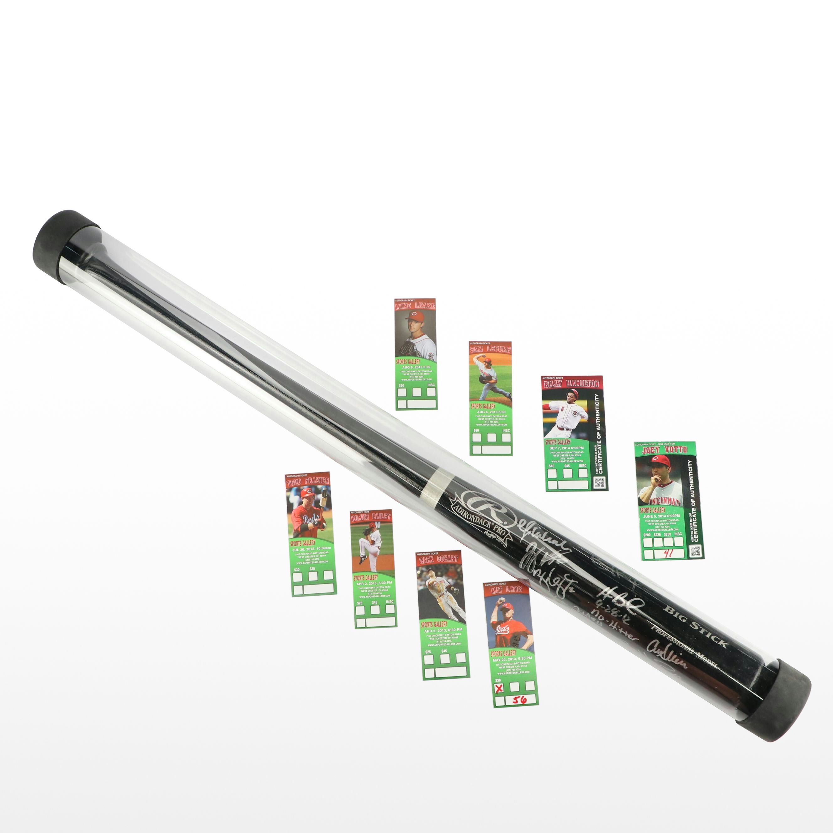 Cincinnati Reds Team Signed Baseball Bat with Votto, Frazier, Bailey, and More