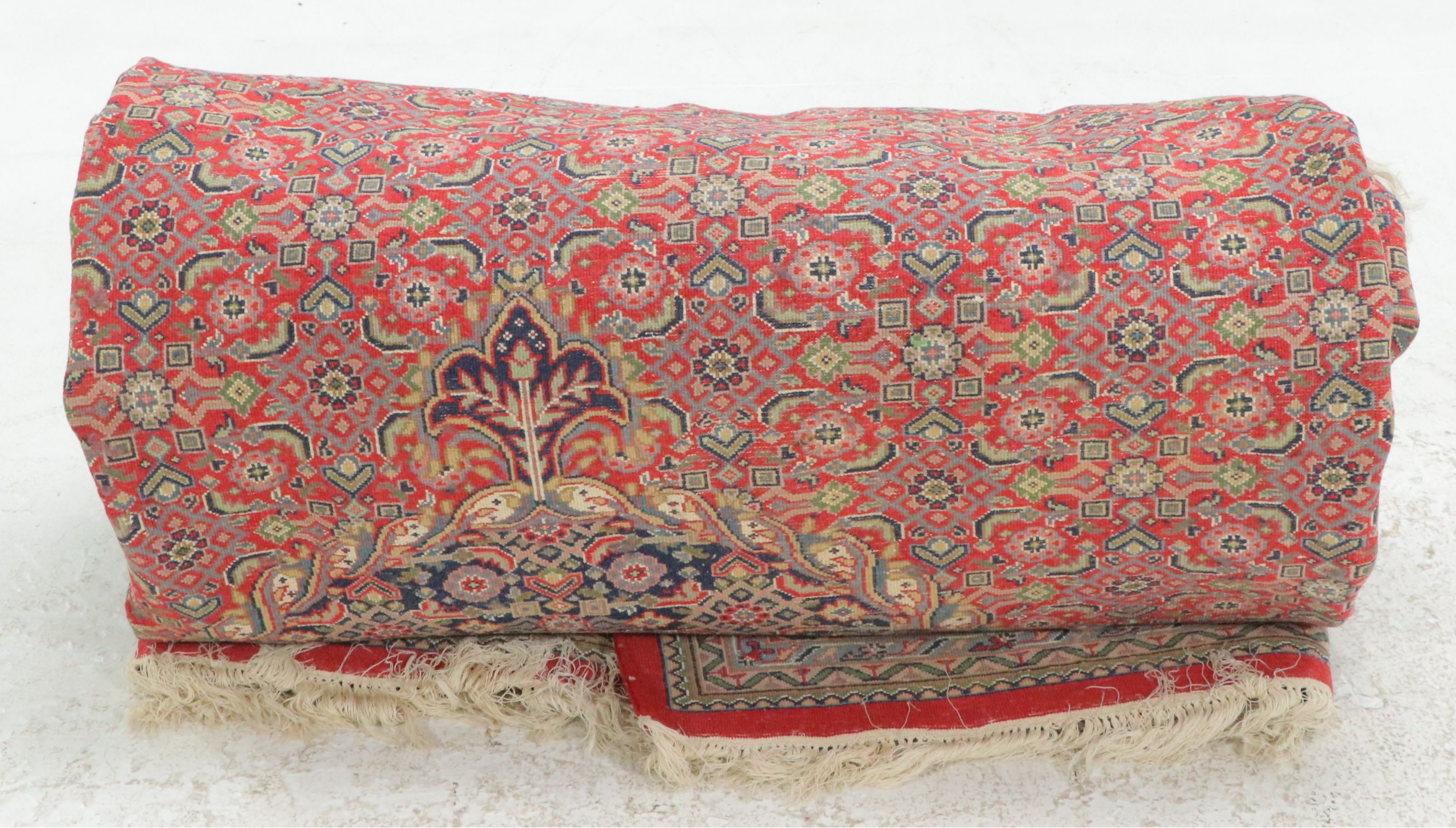 8'11 x 11'11 Hand-Knotted Persian Bijar Area Rug