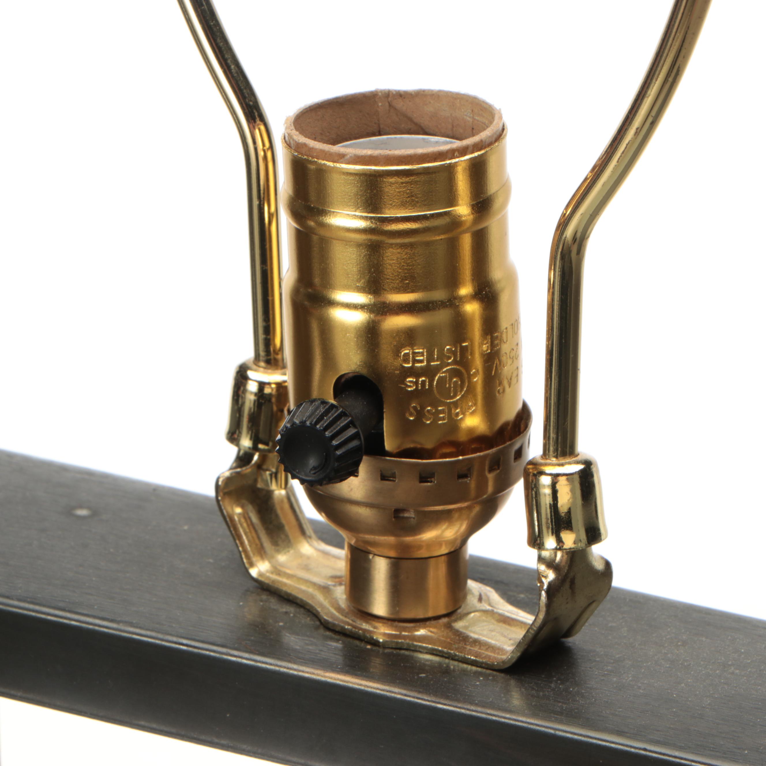 Black Metal Wrought Iron Floor Lamp with Paper Shade