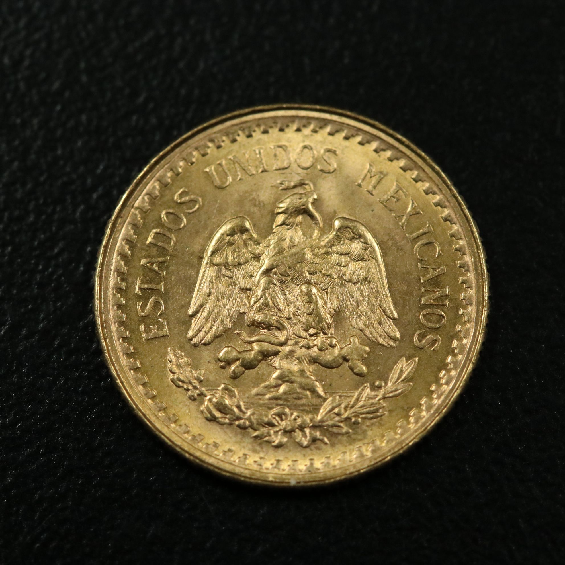 1945 Mexican Dos Y Medio (2 1/2) Pesos Gold Coin