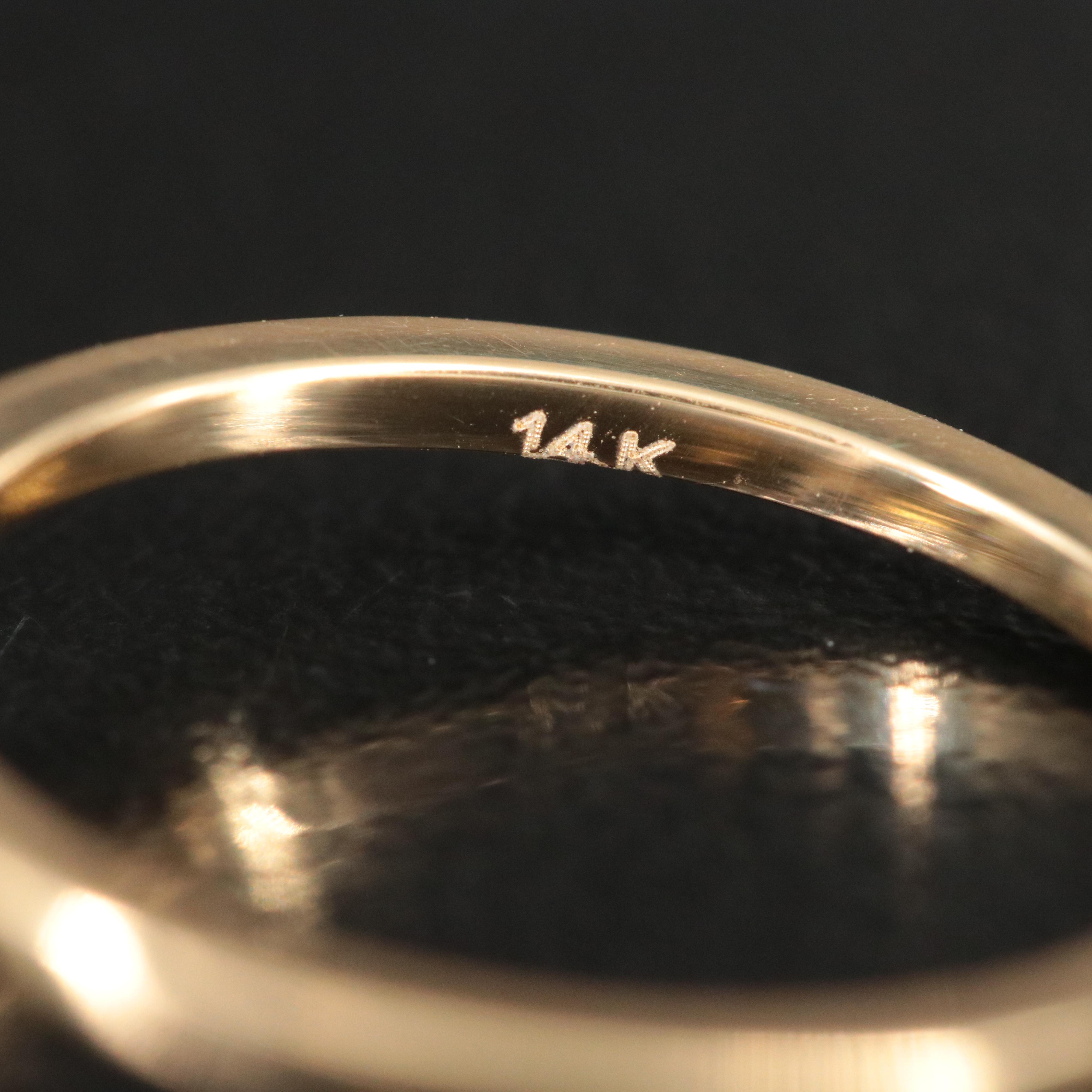 14K 1.12 CT Lab Grown Diamond Solitaire Ring with IGI Report