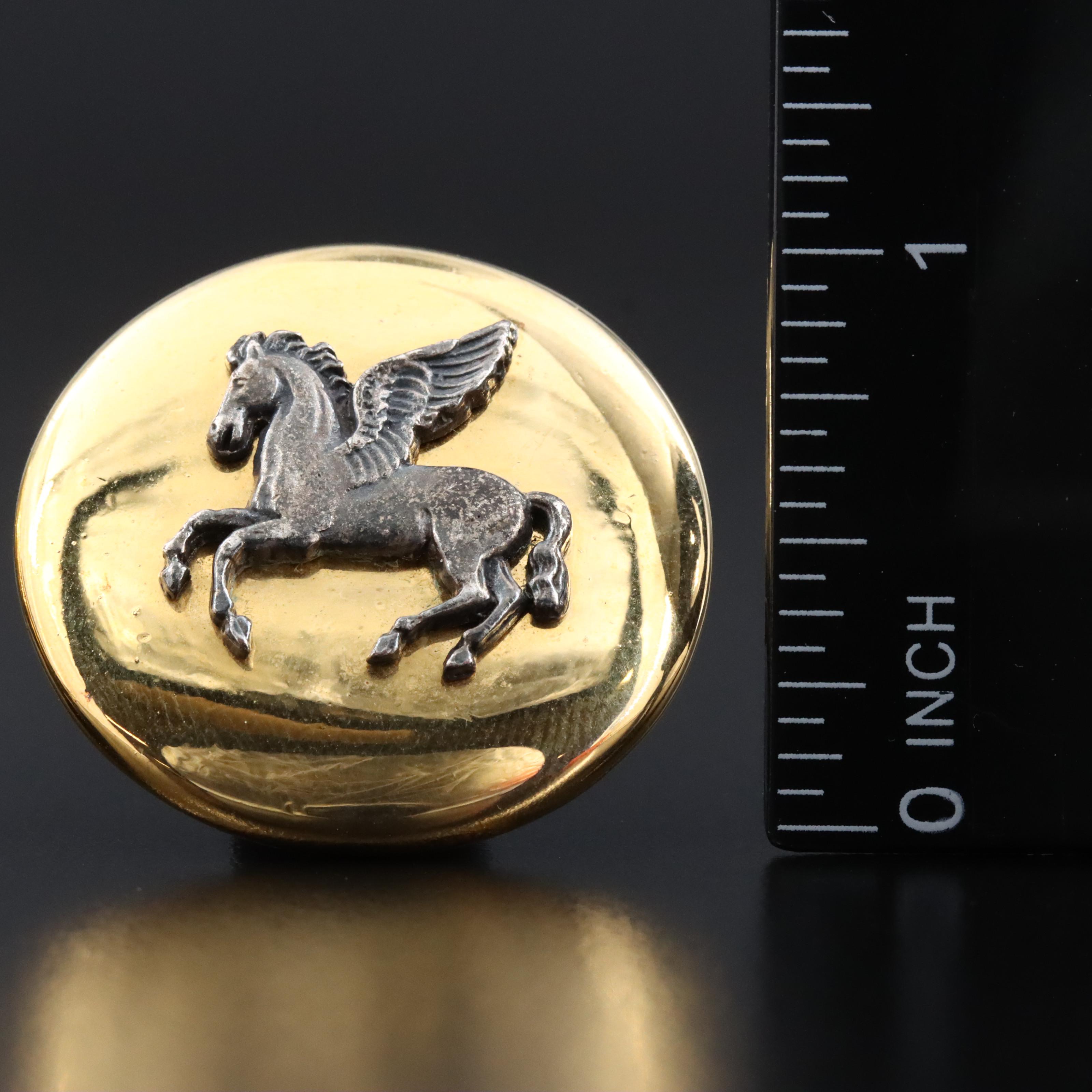 Hermès Pegasus Clip Earrings