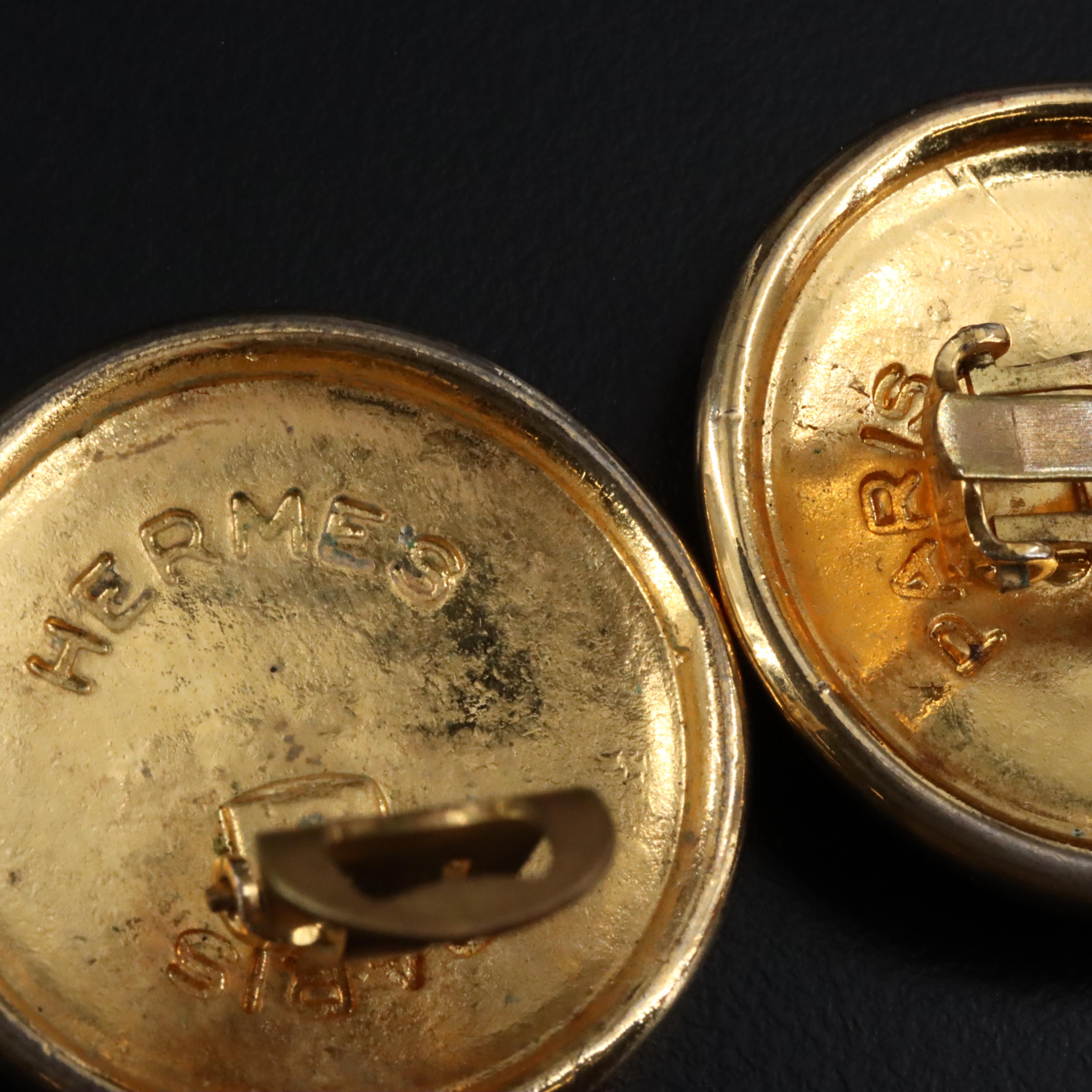 Hermès Pegasus Clip Earrings