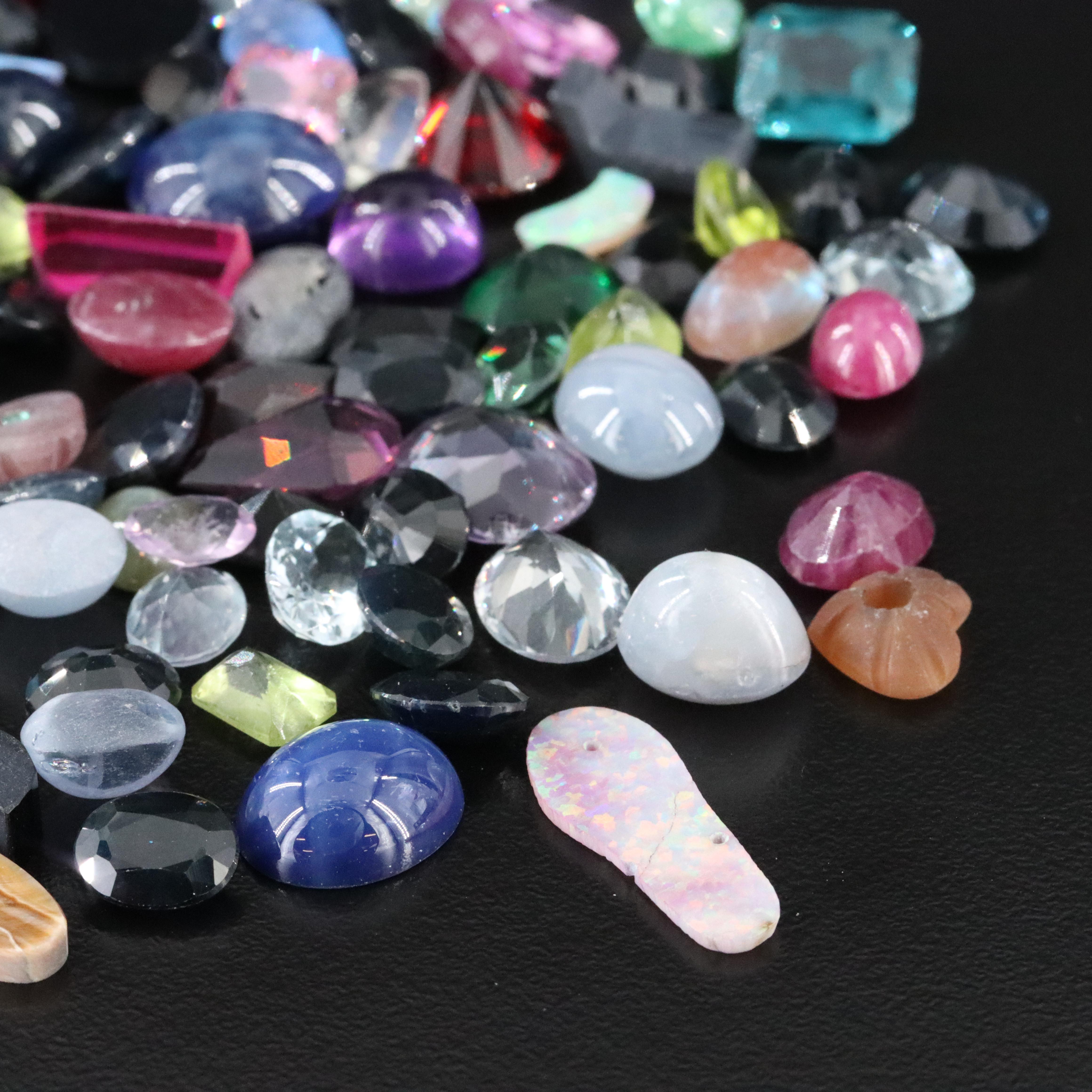 Loose 339.04 CTW Gemstones Including Amethyst, Topaz and Peridot