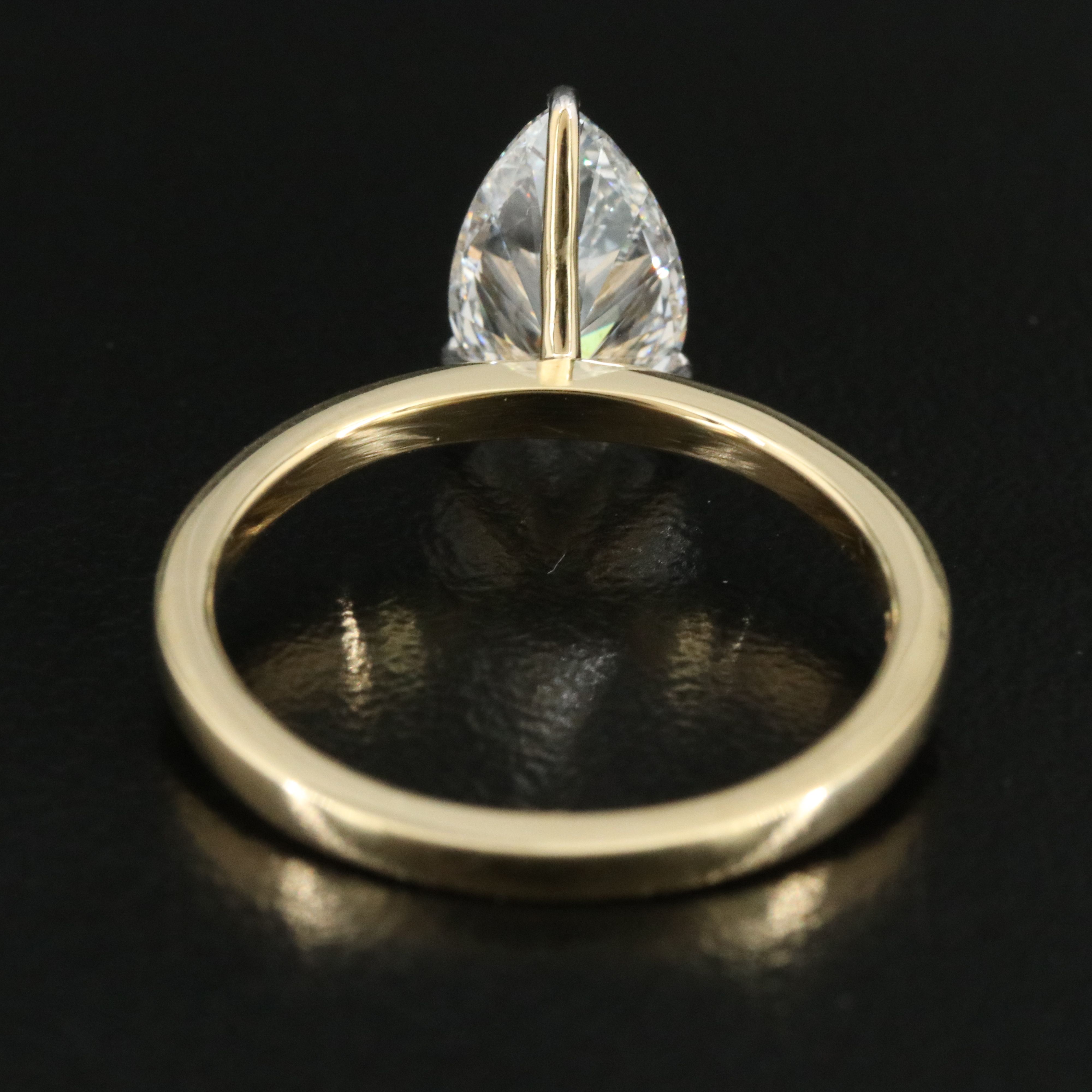 14K 1.27 CT Lab Grown Diamond Solitaire Ring with IGI Report