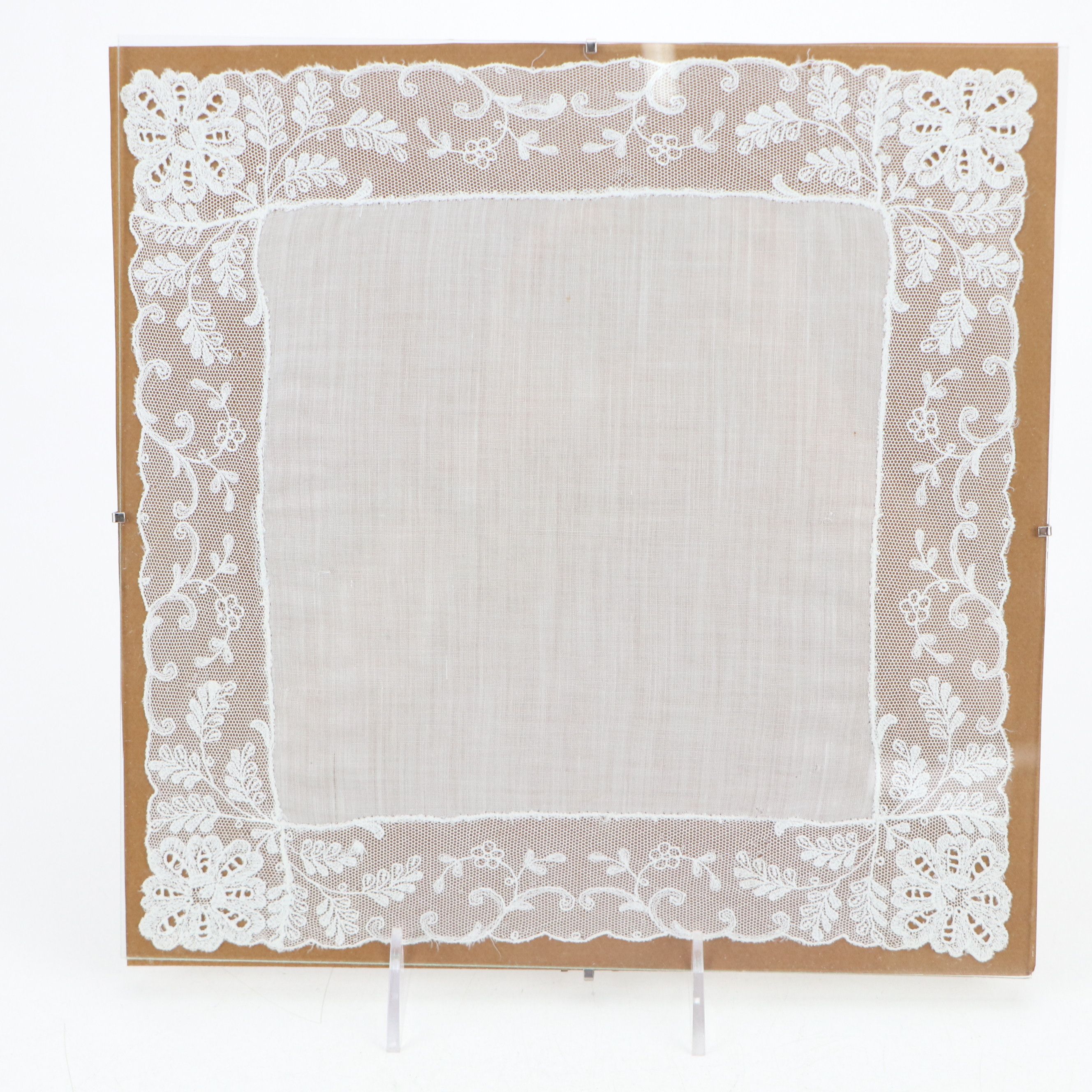 Hanging Embroidered and Lace Table Linens