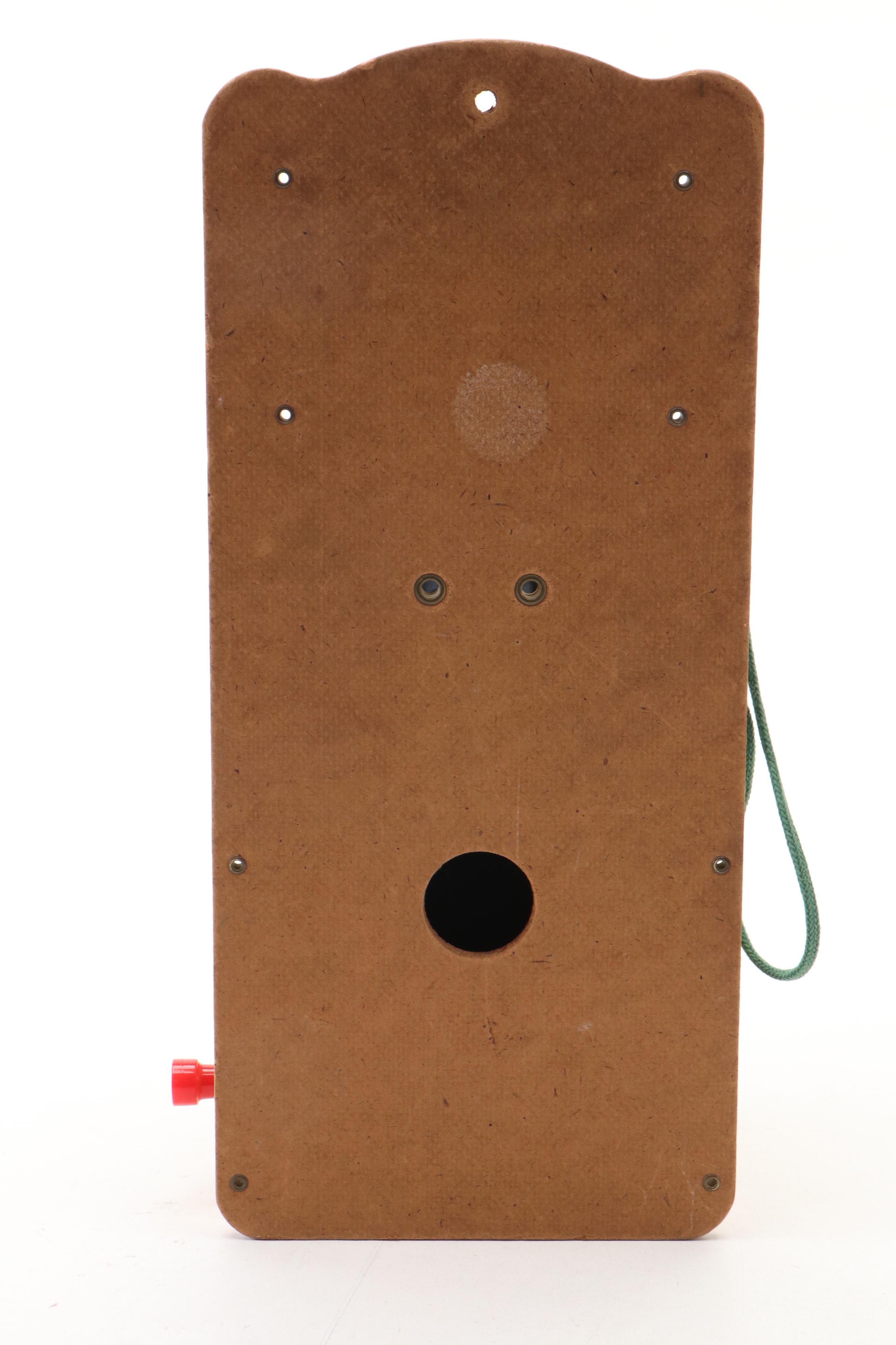 Marx Roy Rogers Tin Ranch House and Gong Bell "Ranch Phone," 1950s