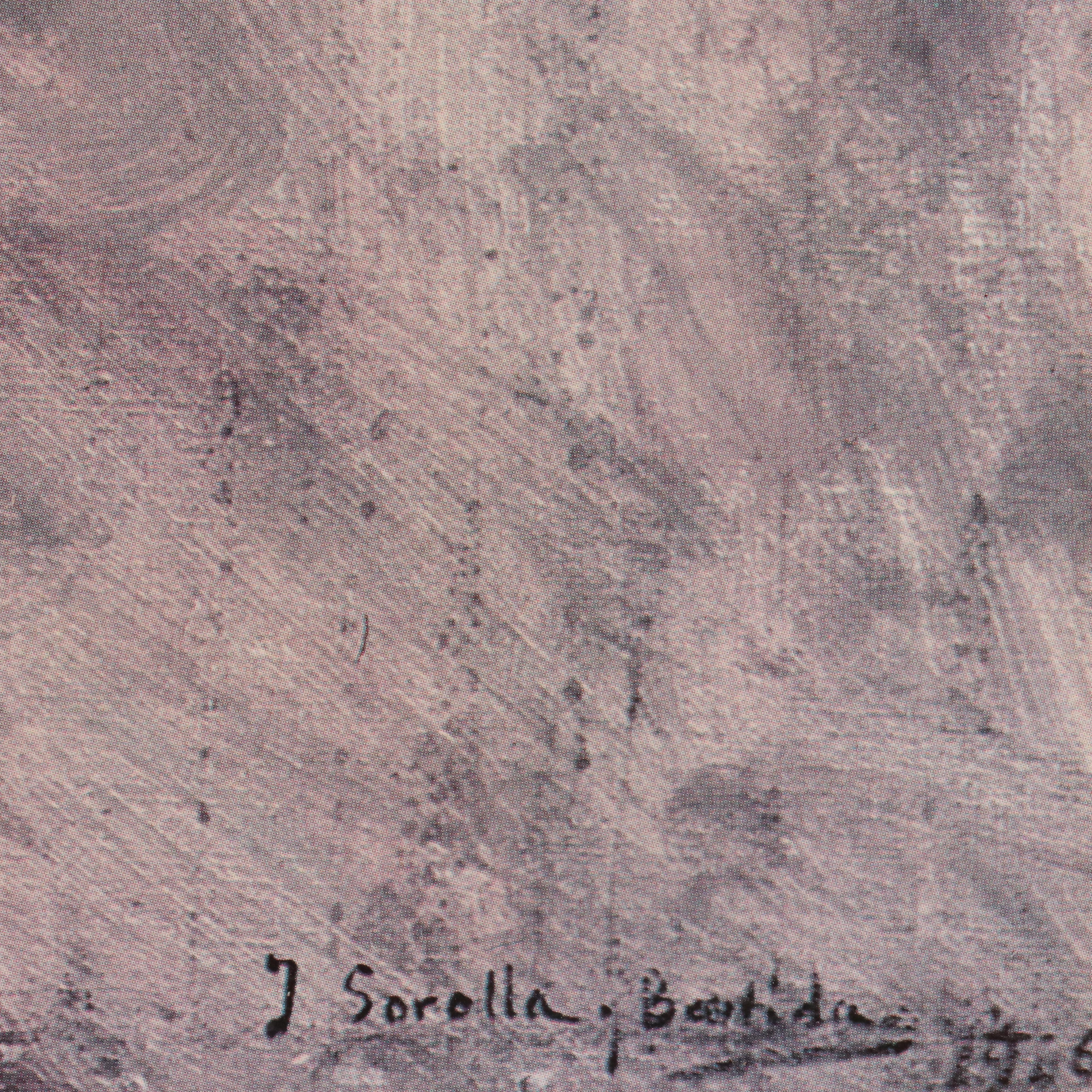 After Joaquín Sorolla y Bastida Offset Lithograph "Lighthouse Walk at Biarritz"