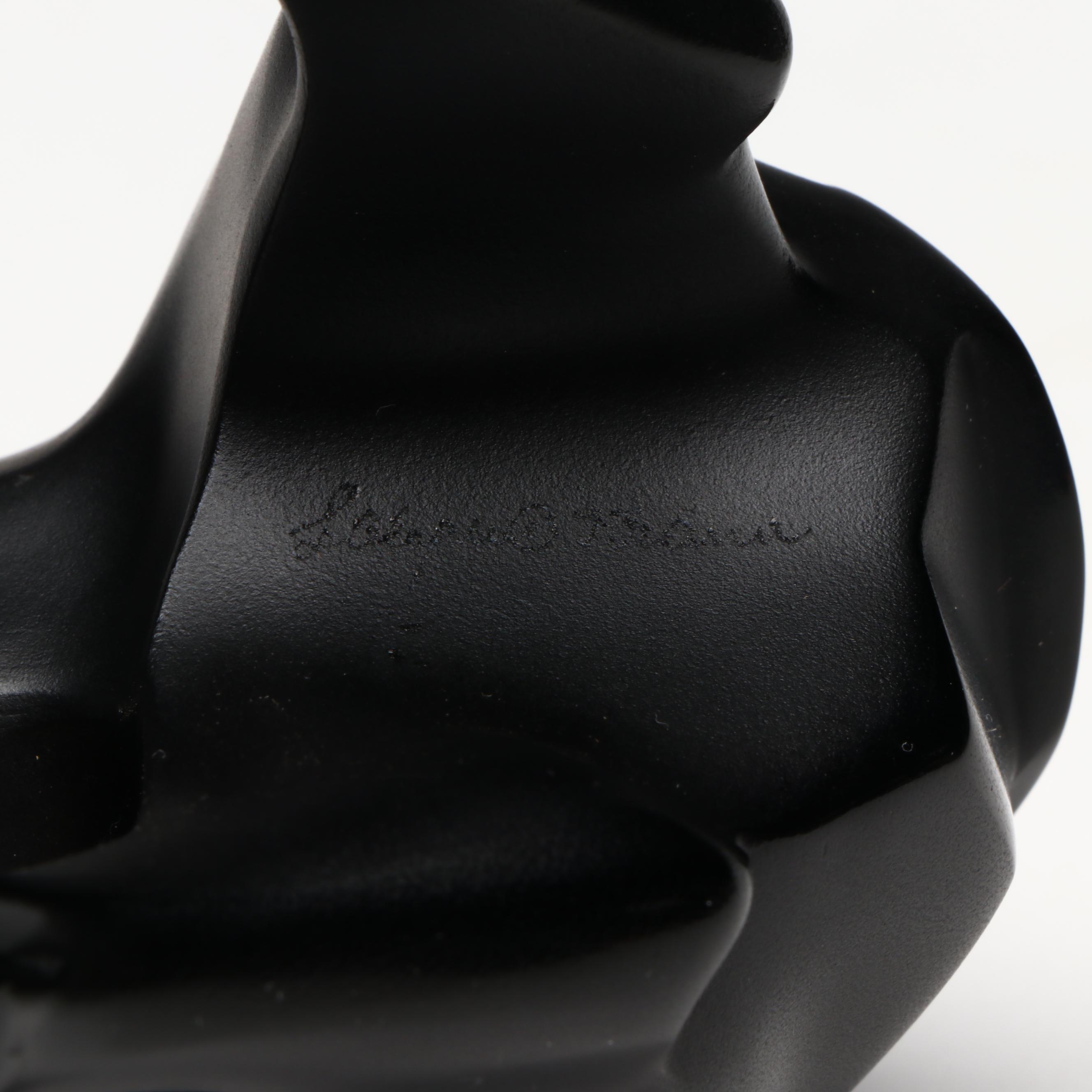 Lalique "Auroch Taureau" Noire Crystal Bull Figurine