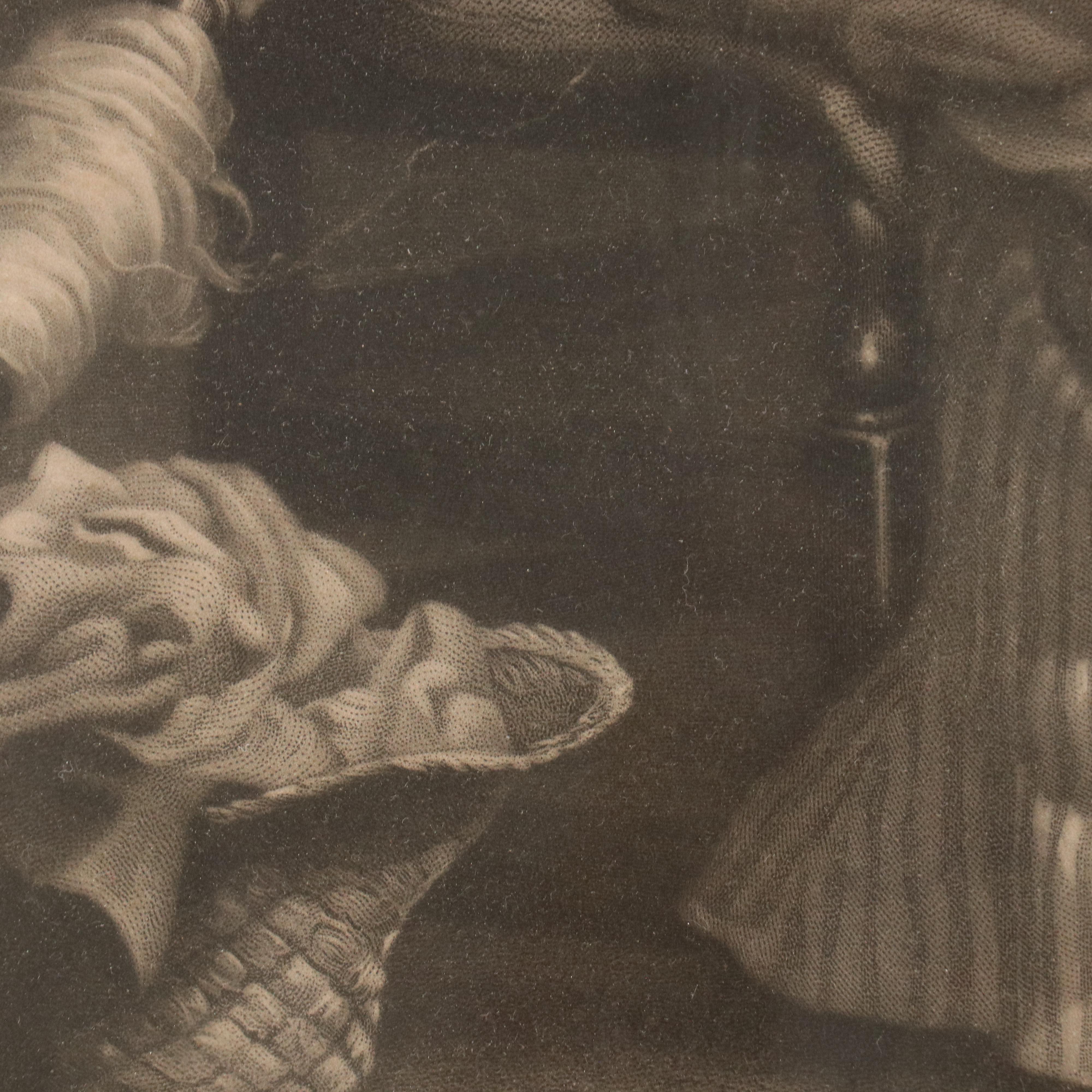 After Laslett John Pott Engraving "Courtship," Late 19th Century