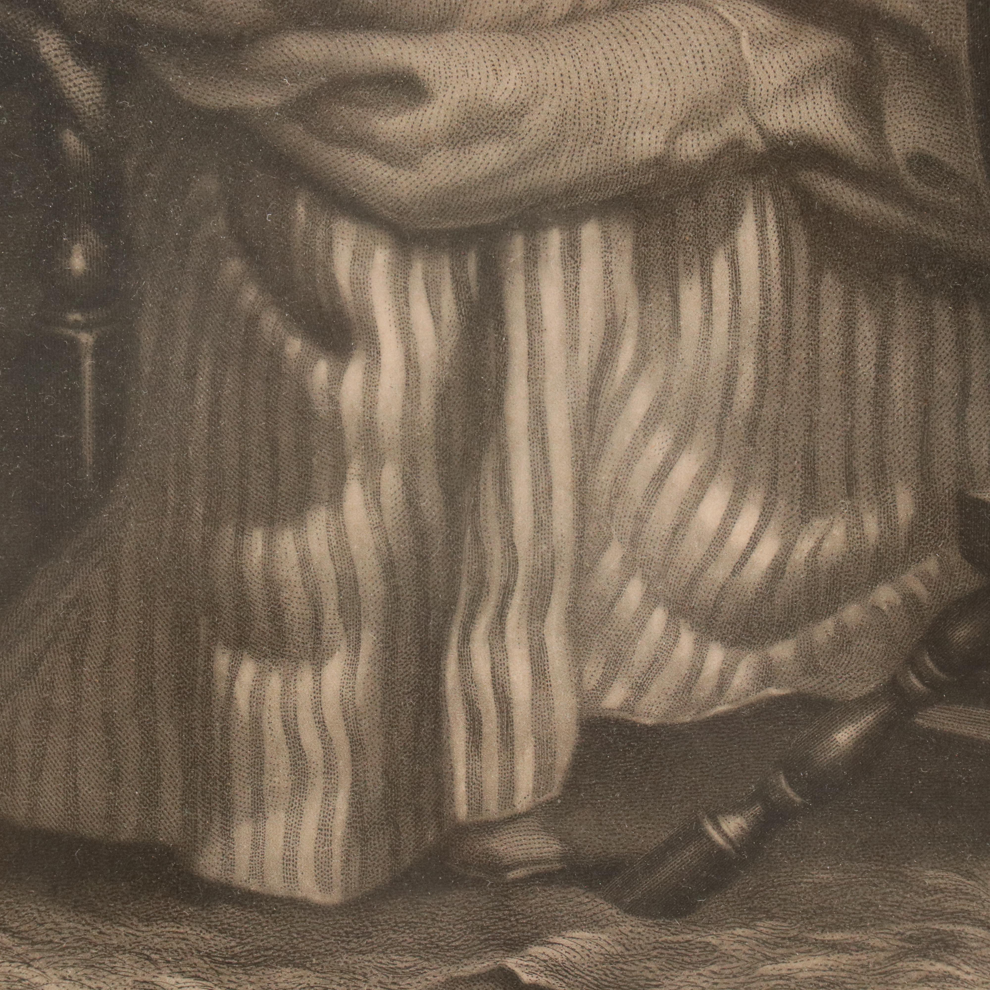 After Laslett John Pott Engraving "Courtship," Late 19th Century