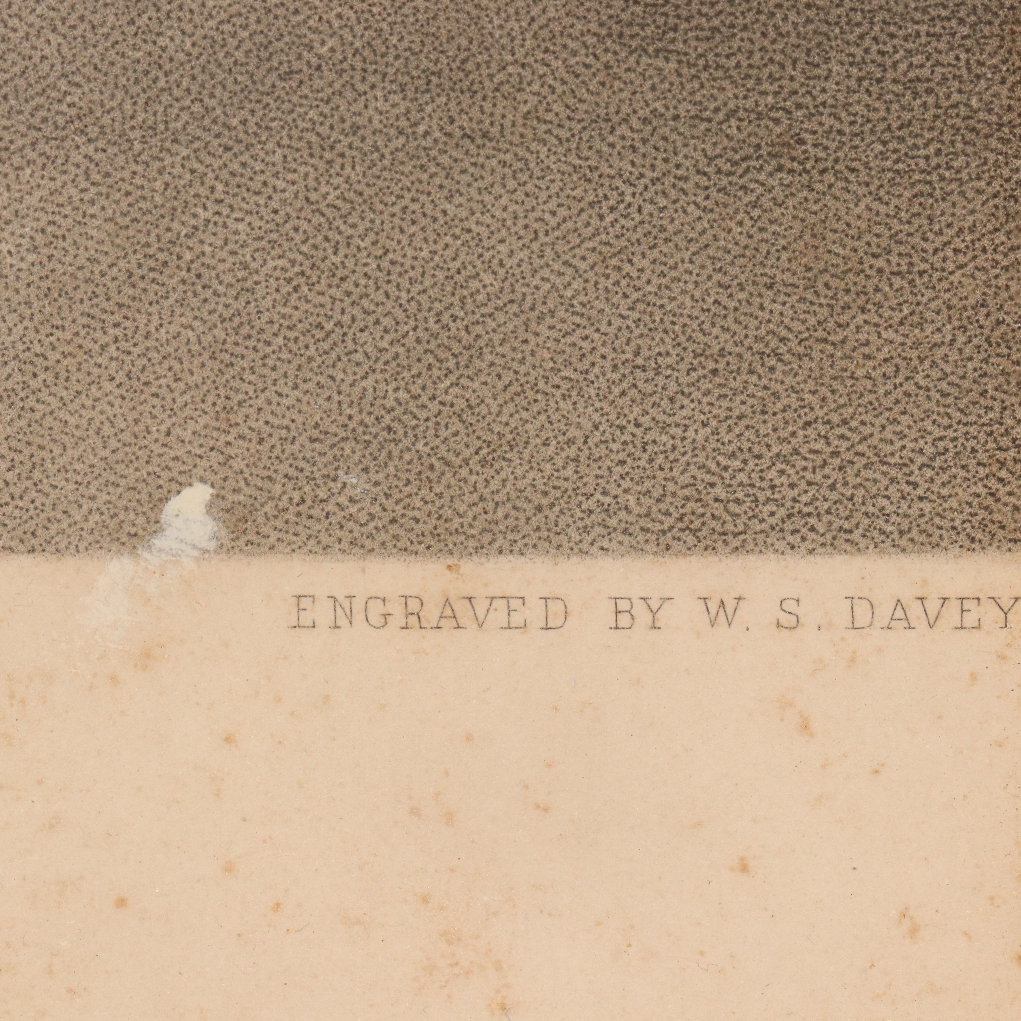 After Laslett John Pott Engraving "Courtship," Late 19th Century