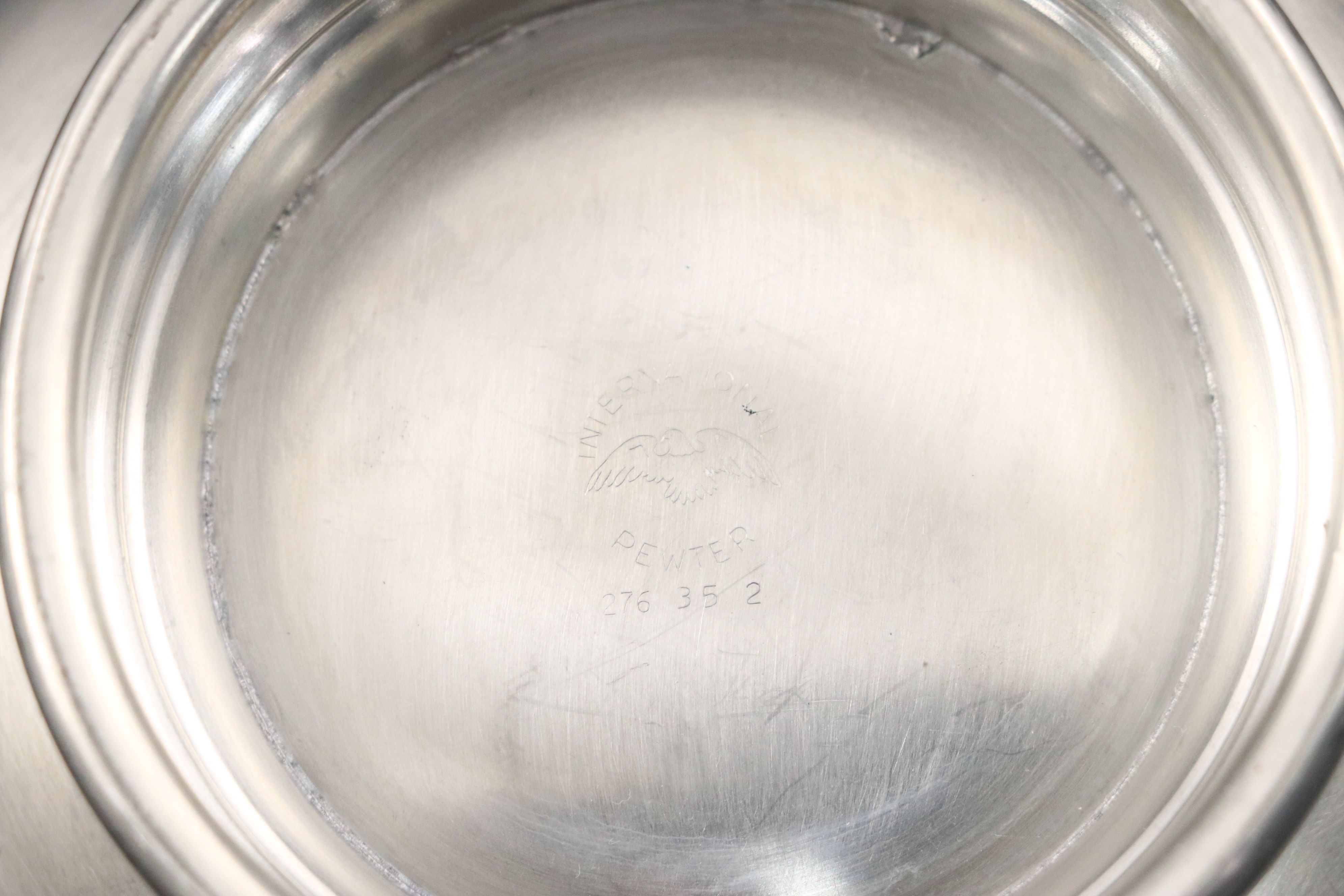 Boardman Tea and Coffee Set with Other Colonial Style Pewter Serving Pieces