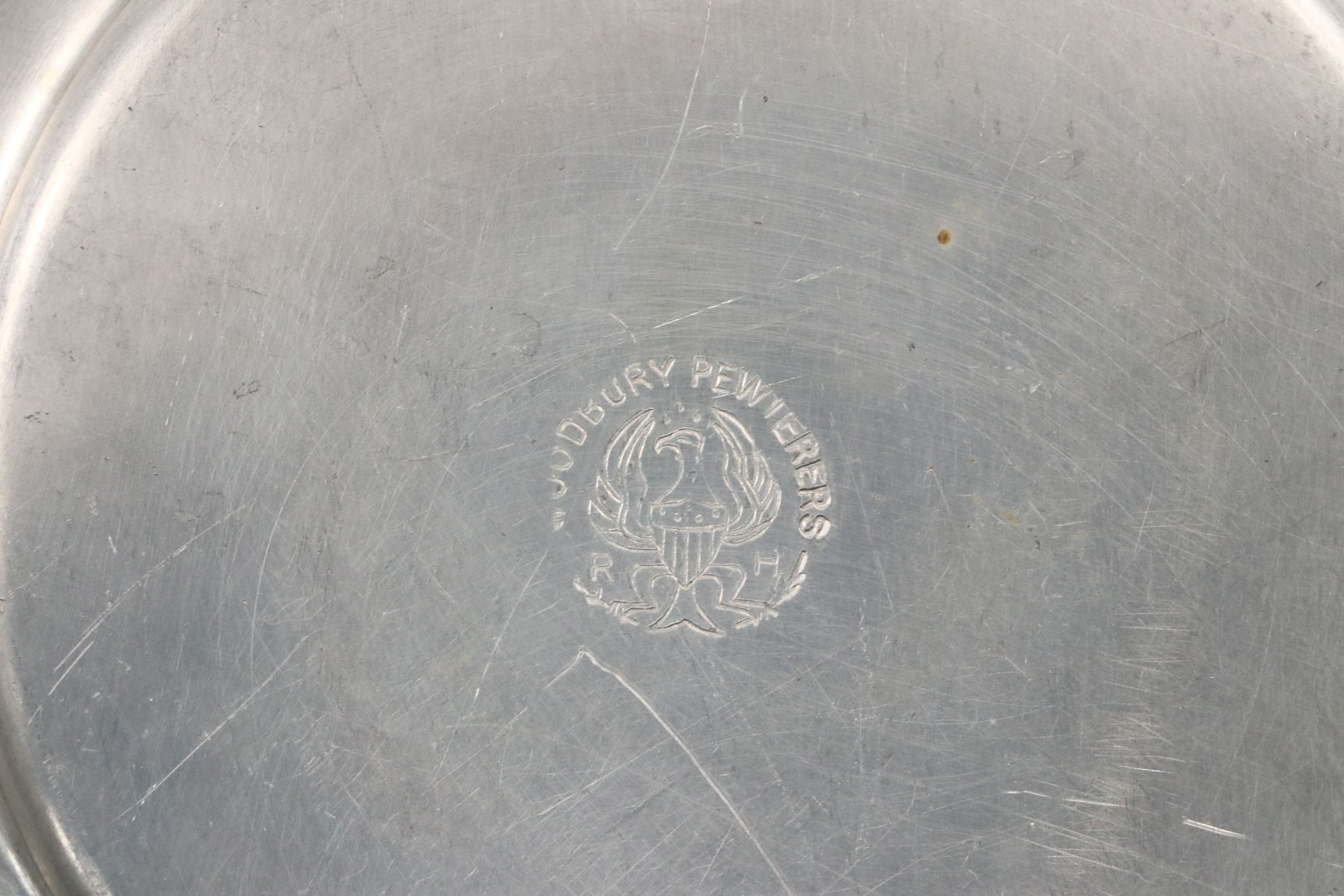 Boardman Tea and Coffee Set with Other Colonial Style Pewter Serving Pieces