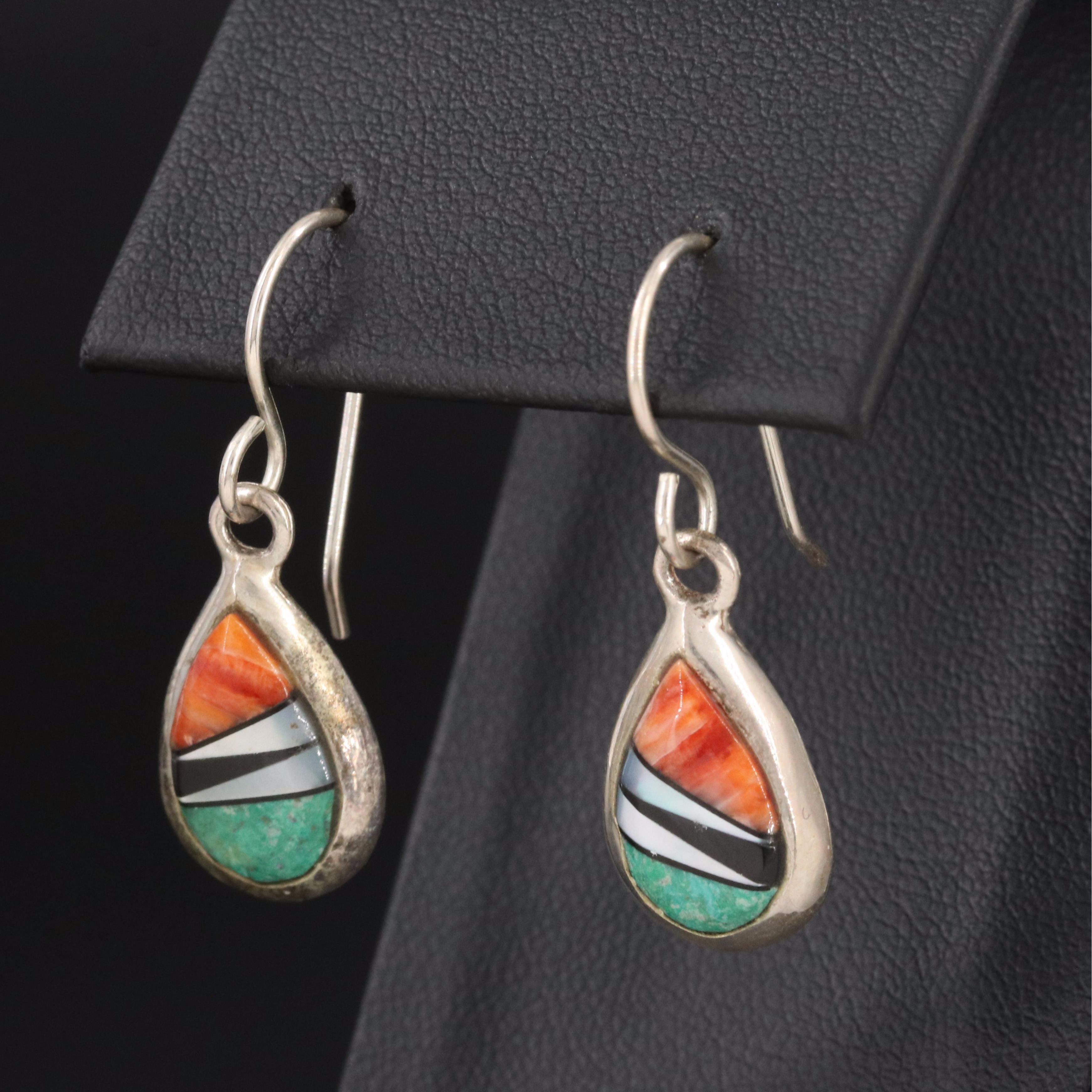 B.G. Mudd Sterling Inlay Earrings