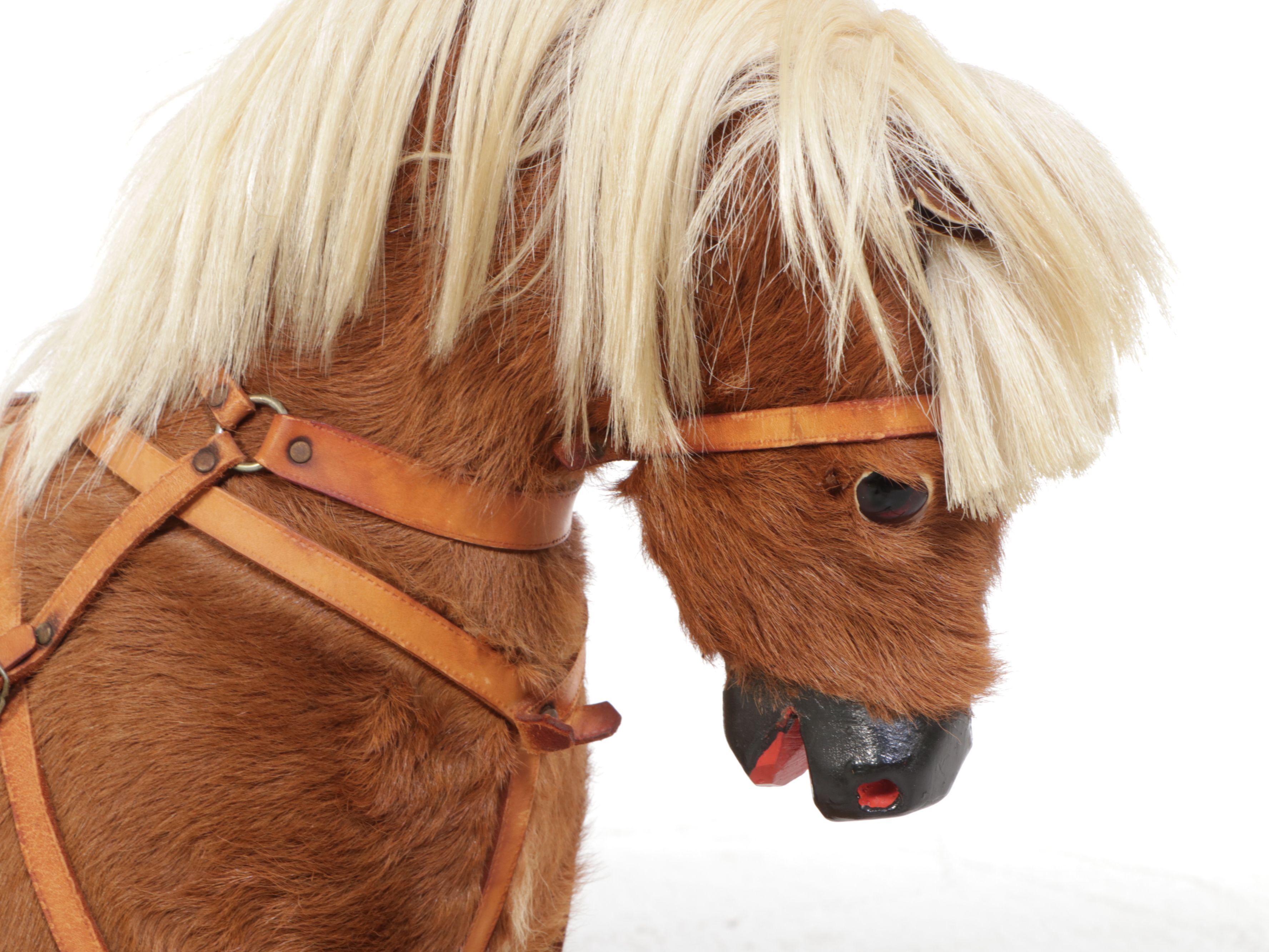 Victorian Style Rocking Horse Pull Toy, 20th Century