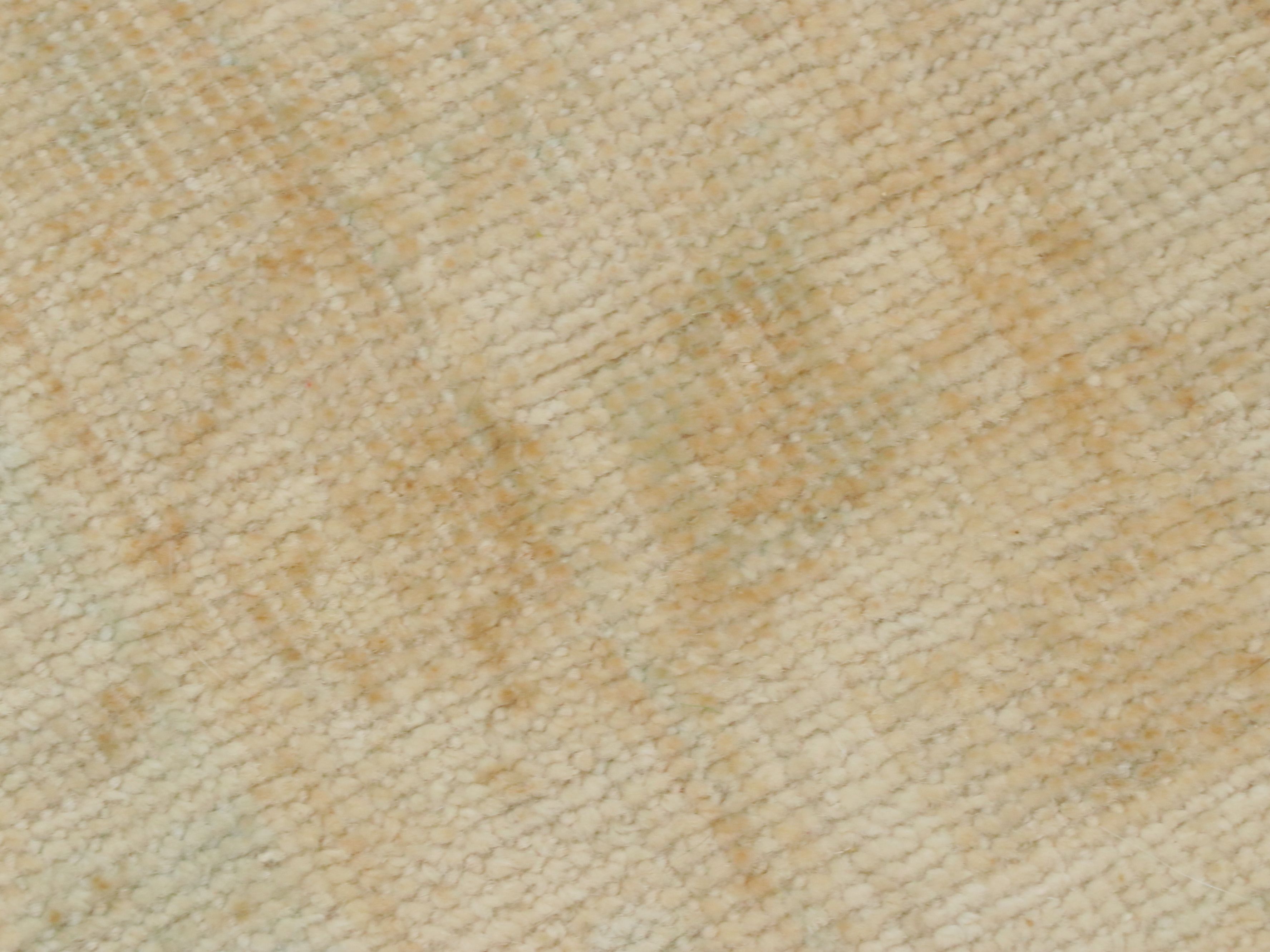 13'7 x 17'1 Hand-Knotted Afghan Oushak Room-Sized Rug