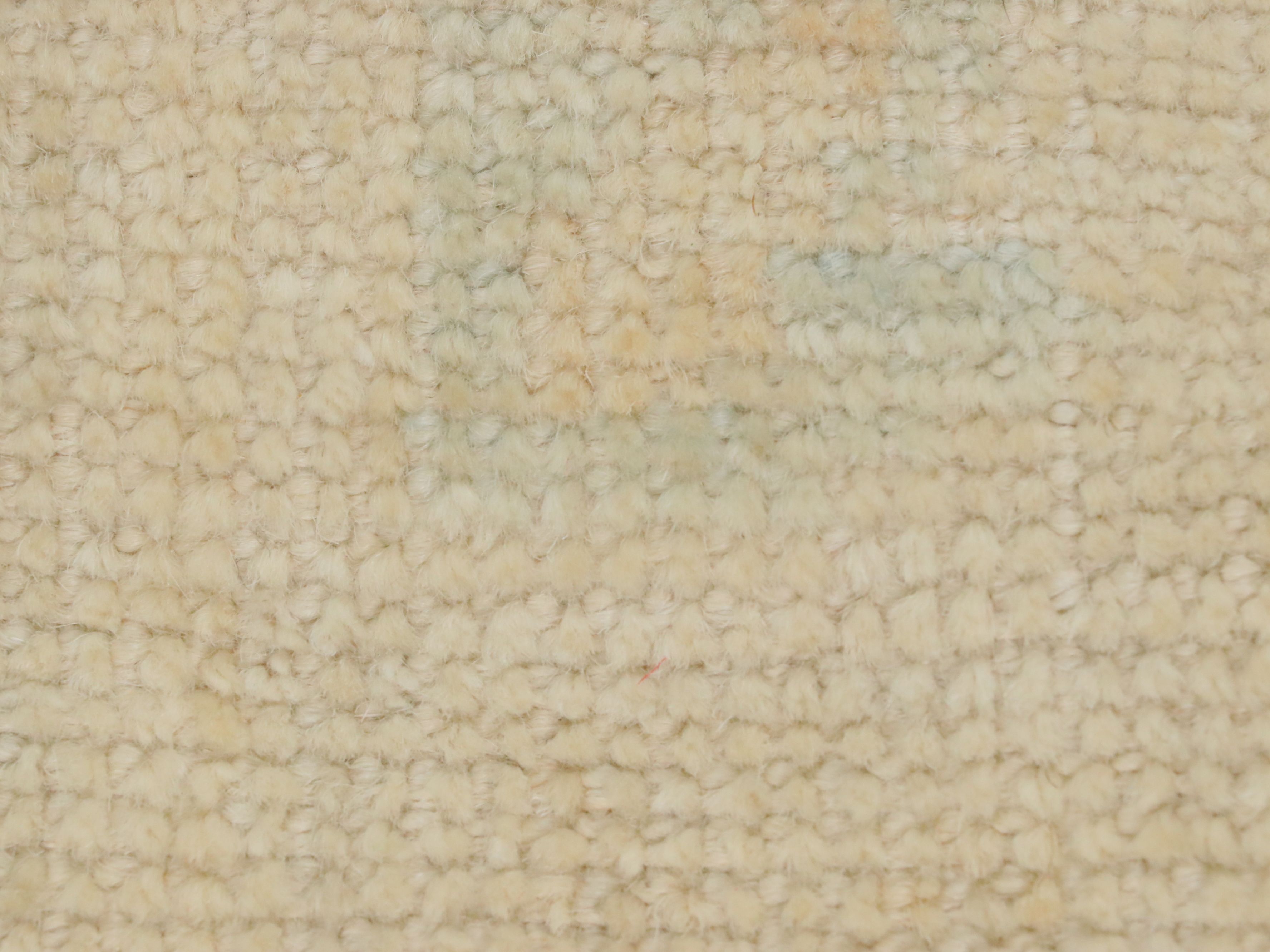 13'7 x 17'1 Hand-Knotted Afghan Oushak Room-Sized Rug