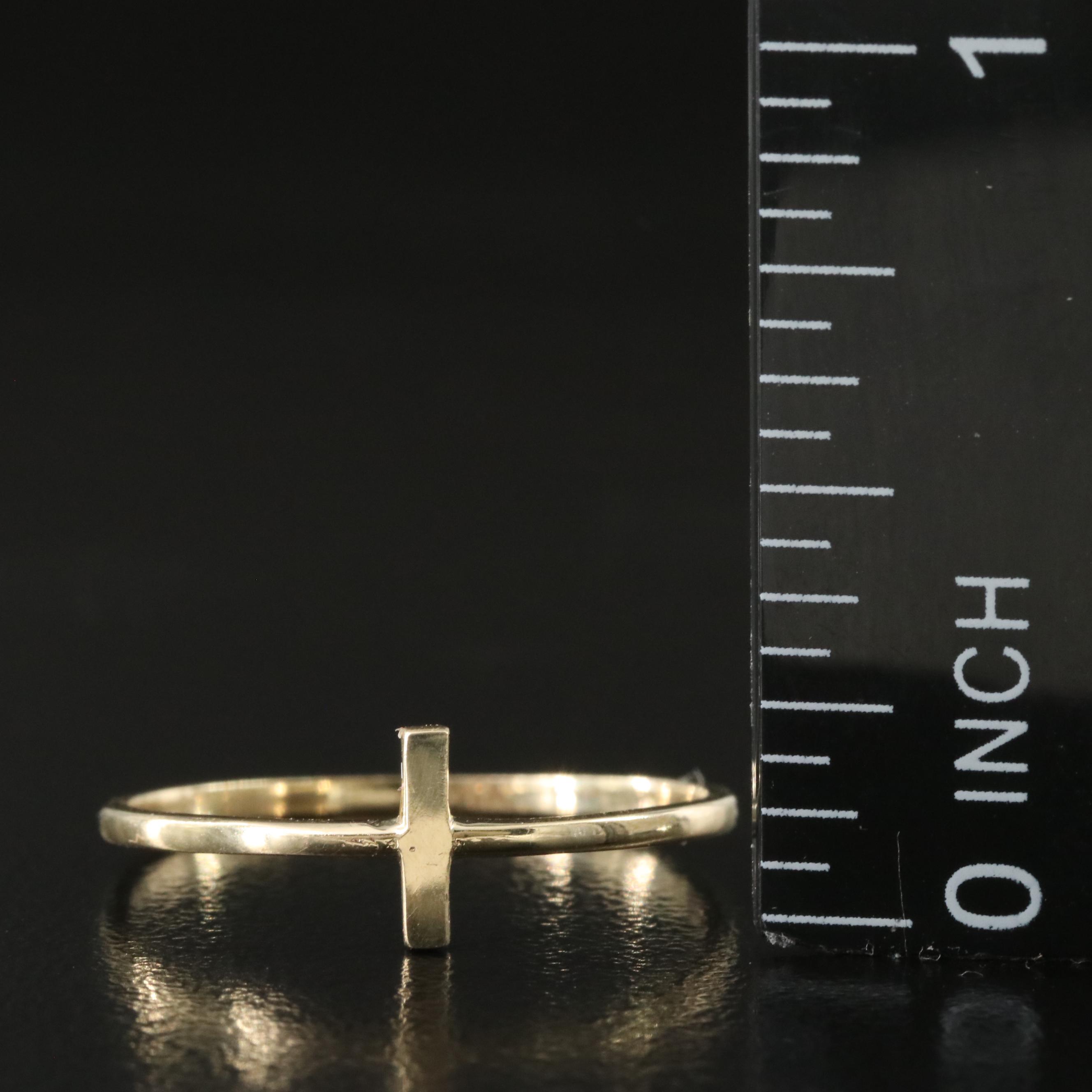 14K Bar Ring