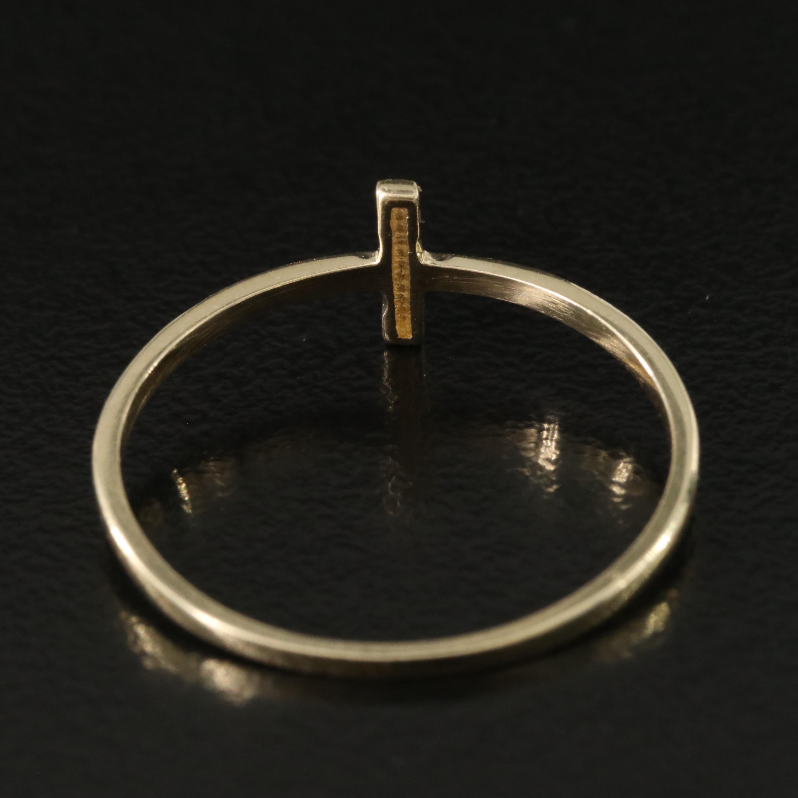 14K Bar Ring