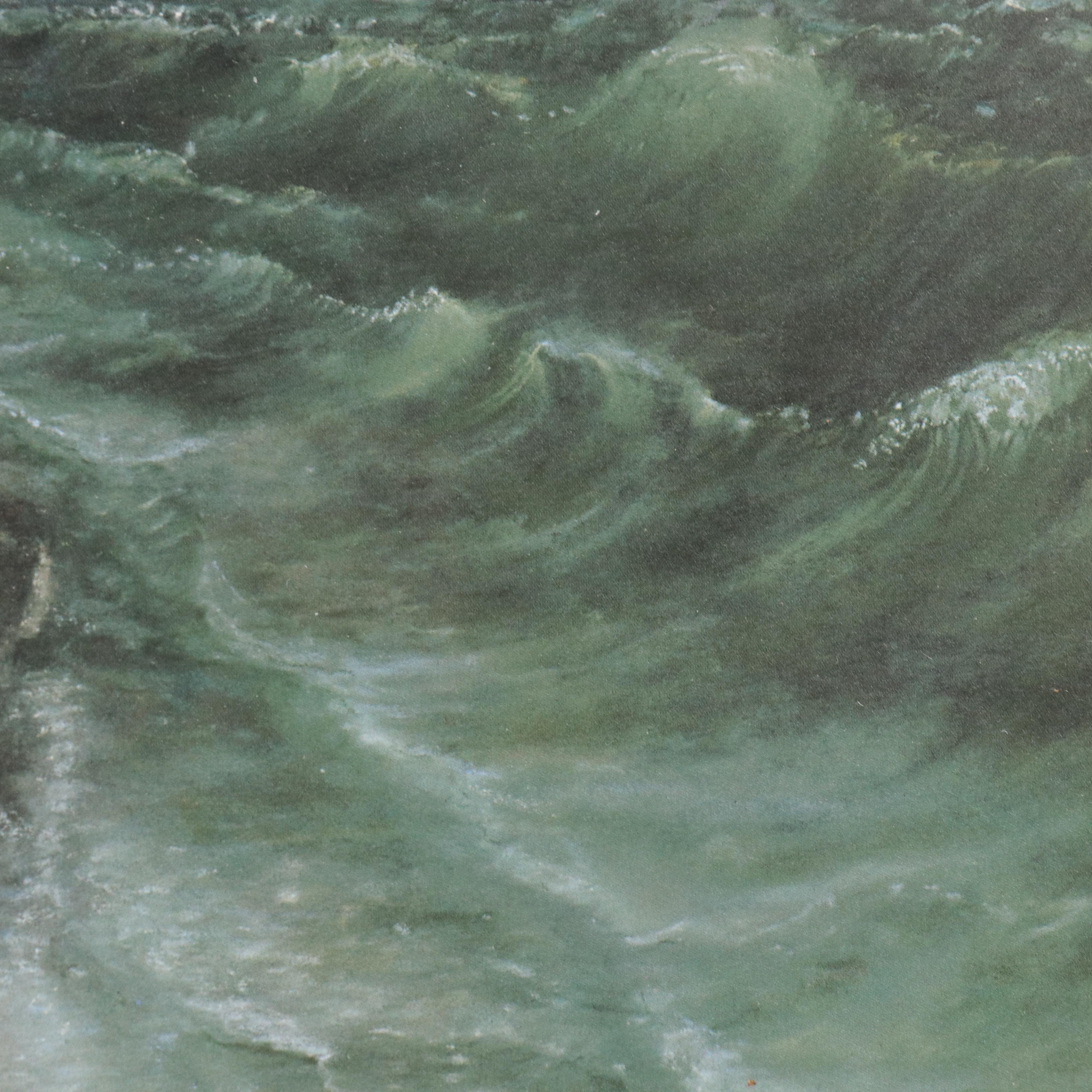 Susan Marlowe Offset Lithograph "Edingsville - Love and Loss," Late 20th C.