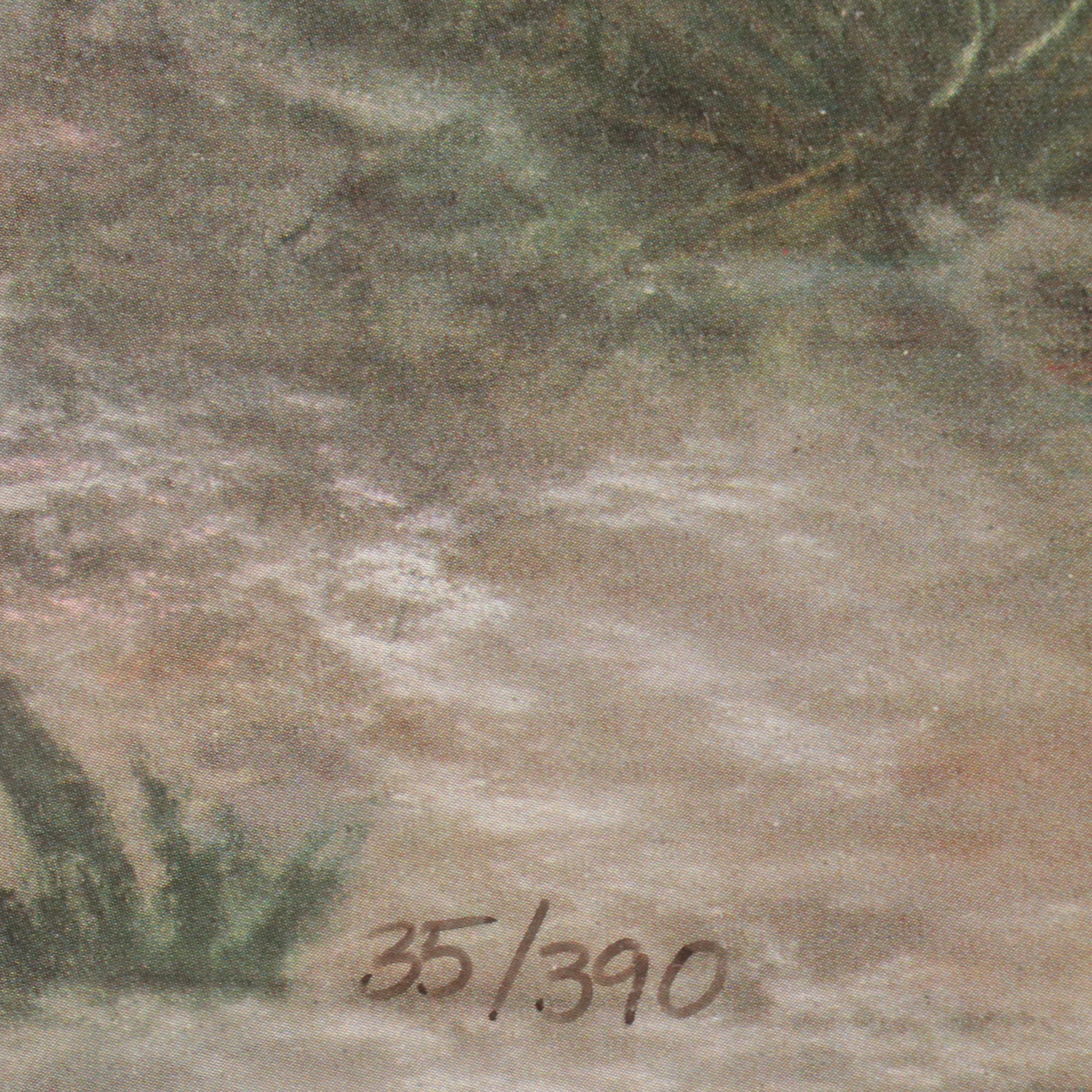 Susan Marlowe Offset Lithograph "Edingsville - Love and Loss," Late 20th C.