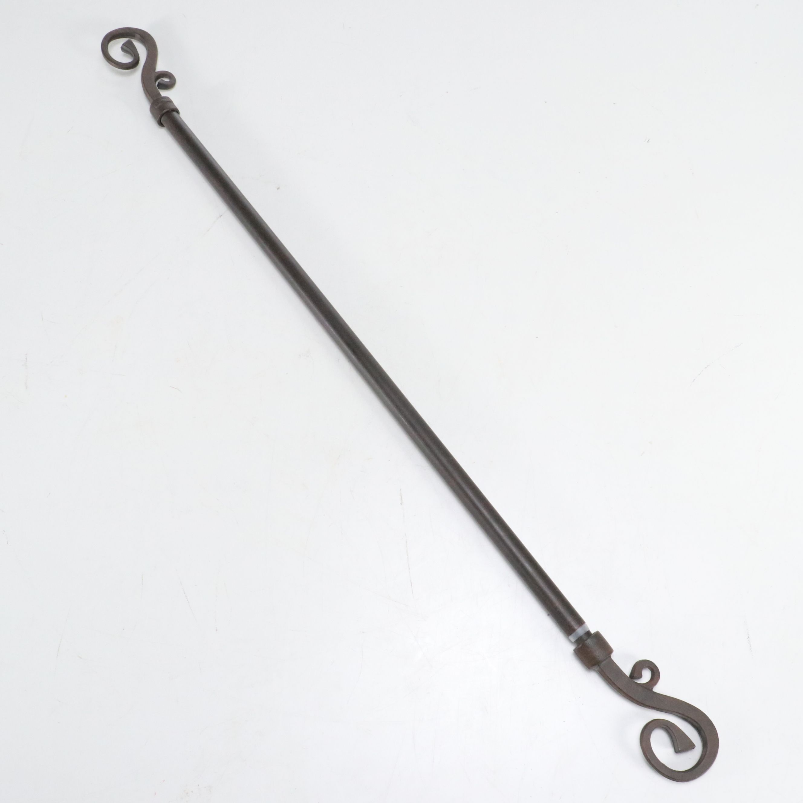 Cast Iron Squirrel Coat Hook with Curtain Rod and Brackets