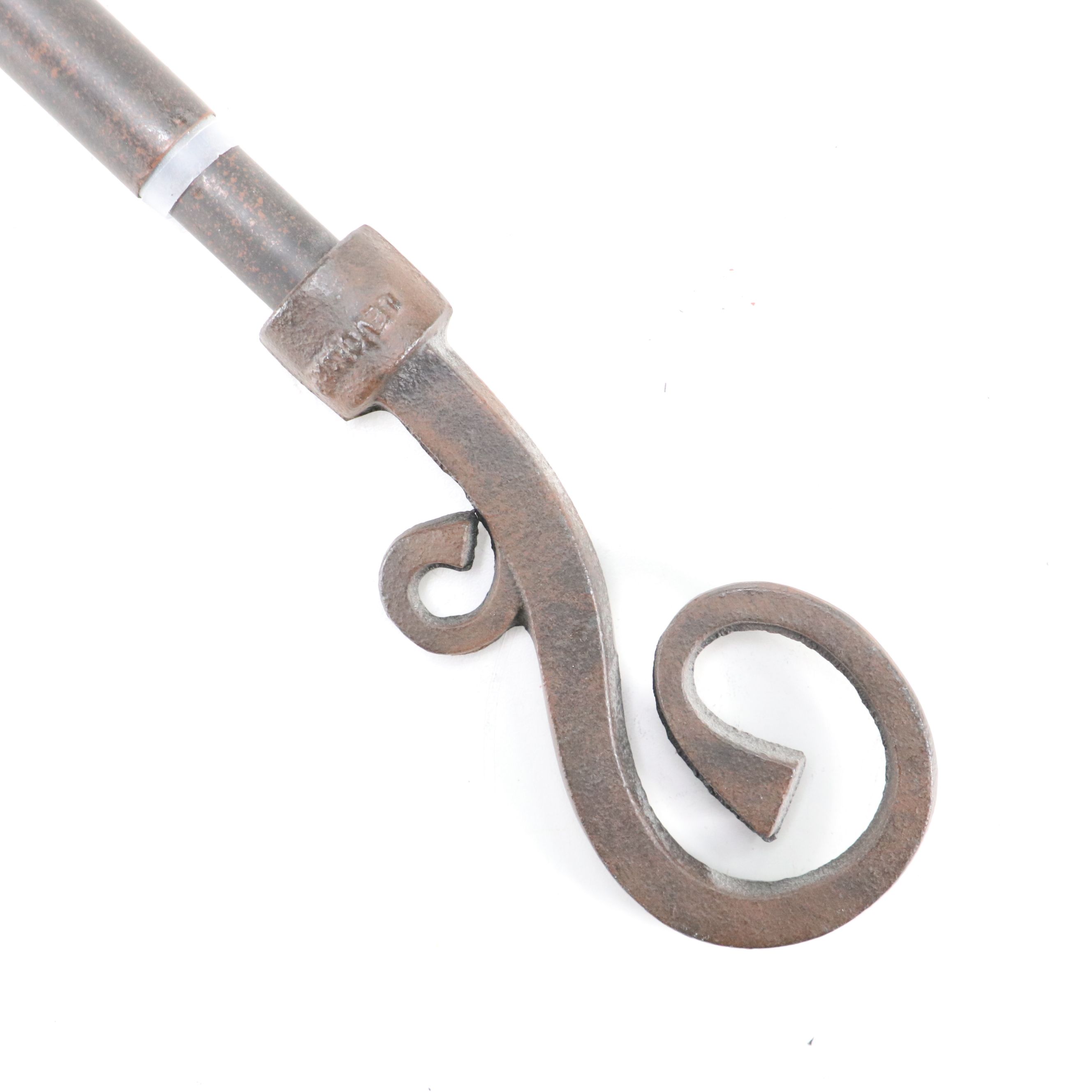 Cast Iron Squirrel Coat Hook with Curtain Rod and Brackets