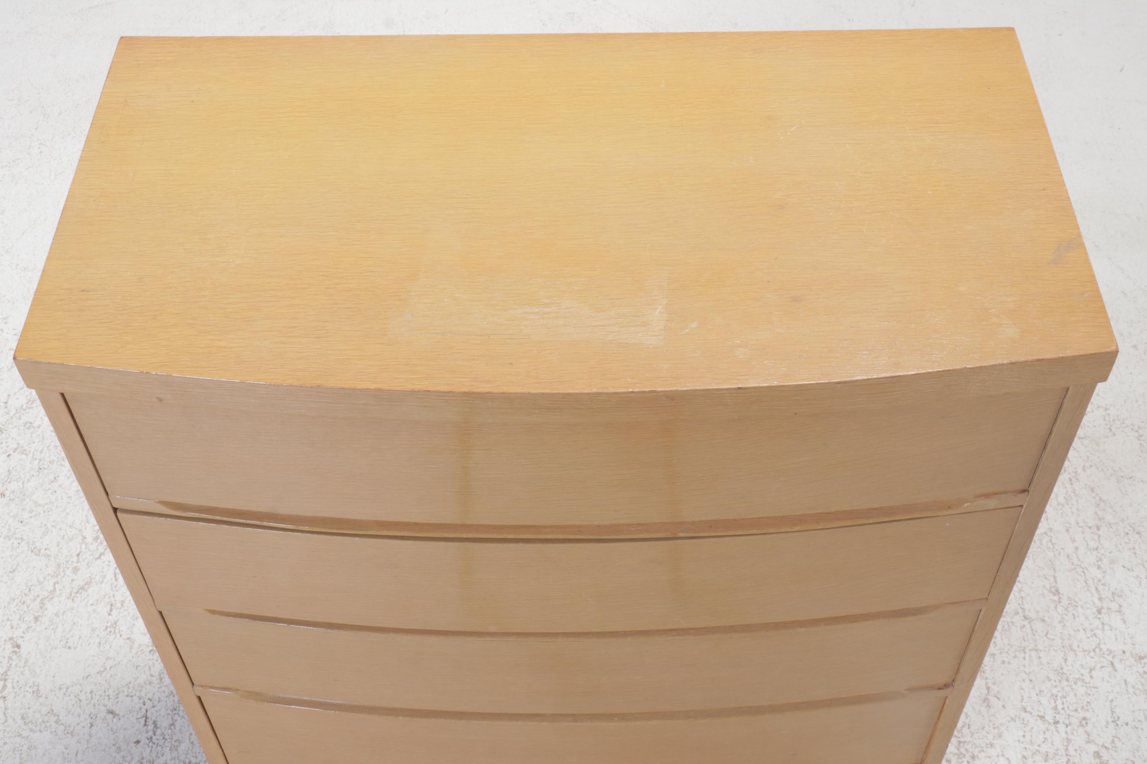 Mid Century Modern Style Blonde Oak Chest of Drawers