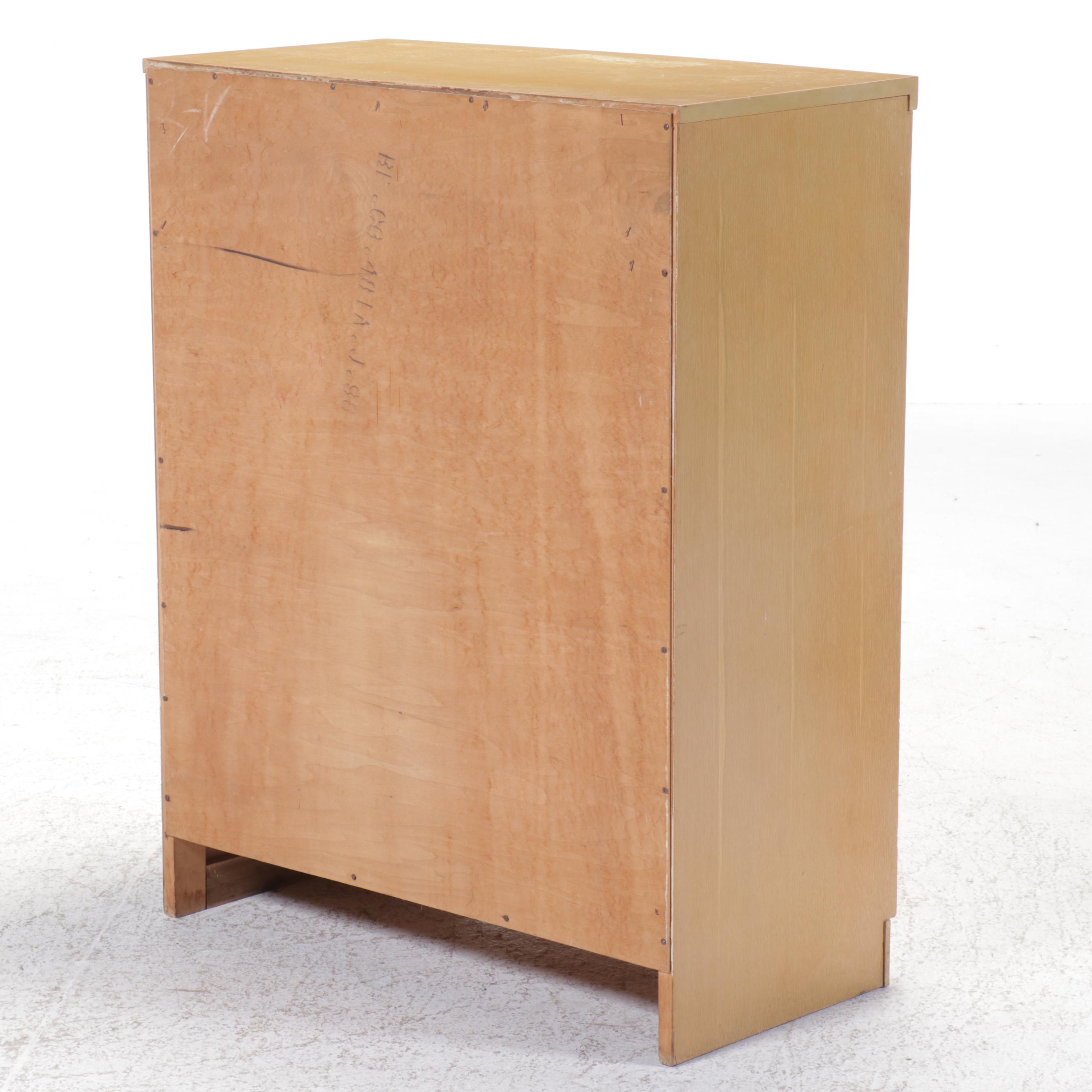 Mid Century Modern Style Blonde Oak Chest of Drawers