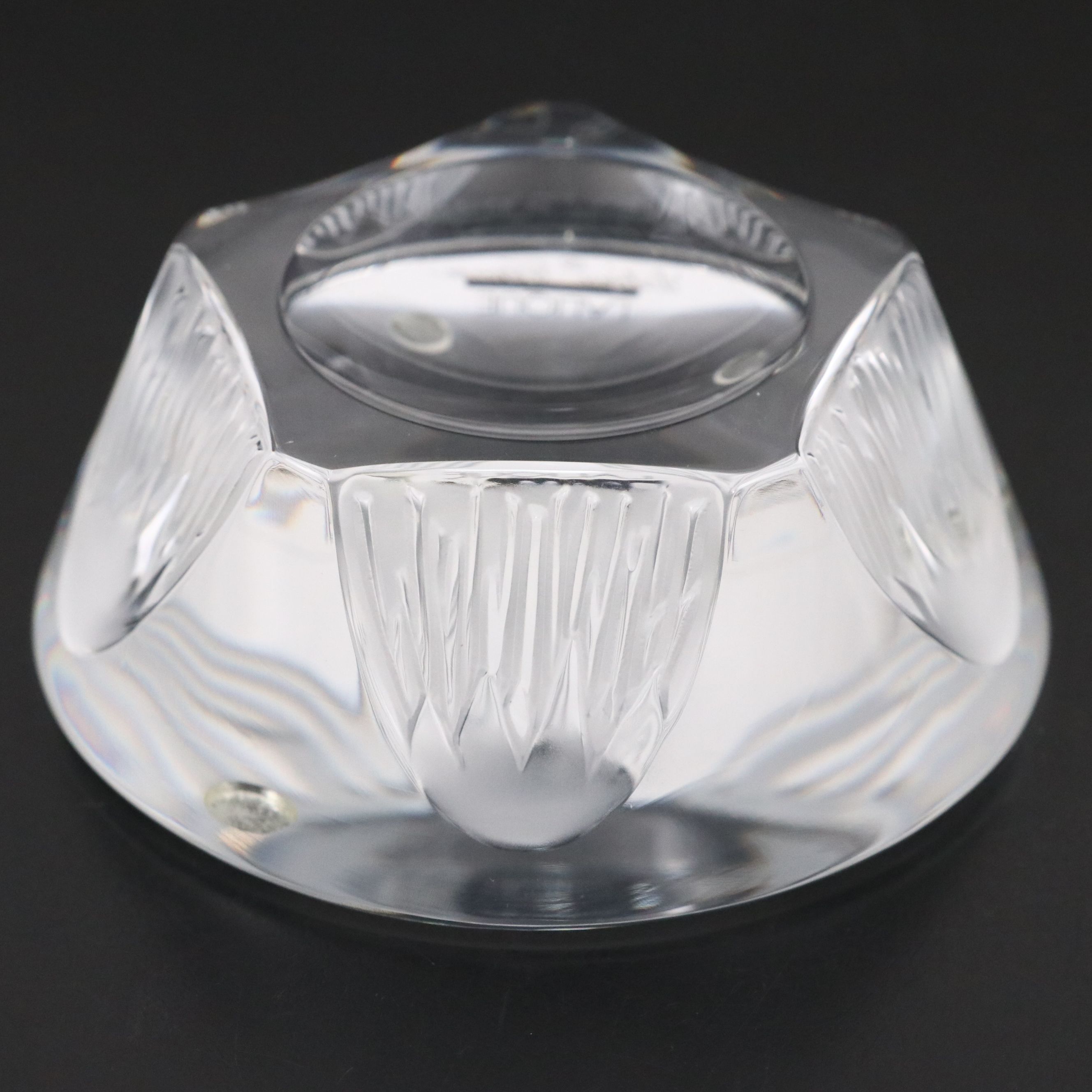 Lalique "Acon" Frosted and Clear Crystal Paperweight