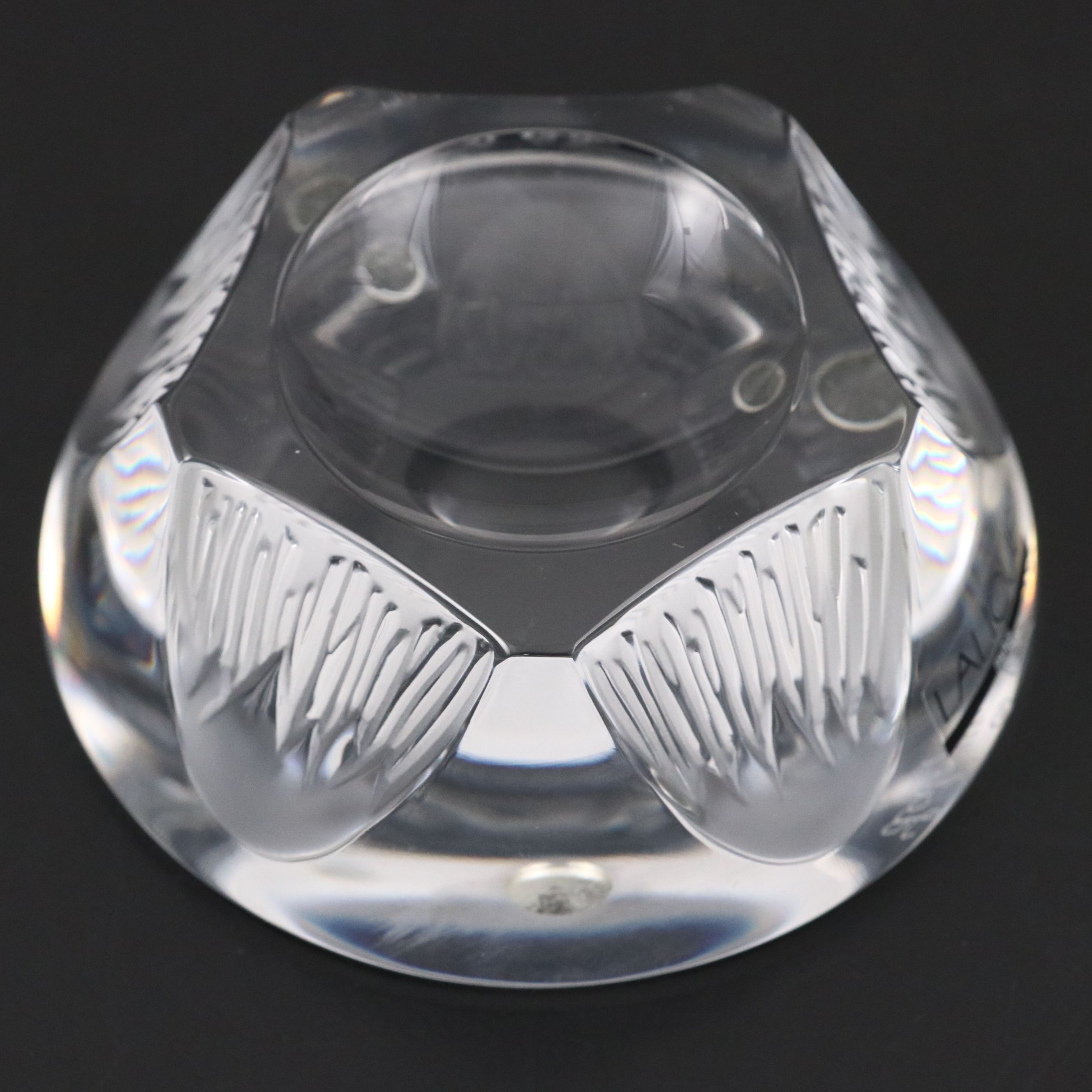 Lalique "Acon" Frosted and Clear Crystal Paperweight
