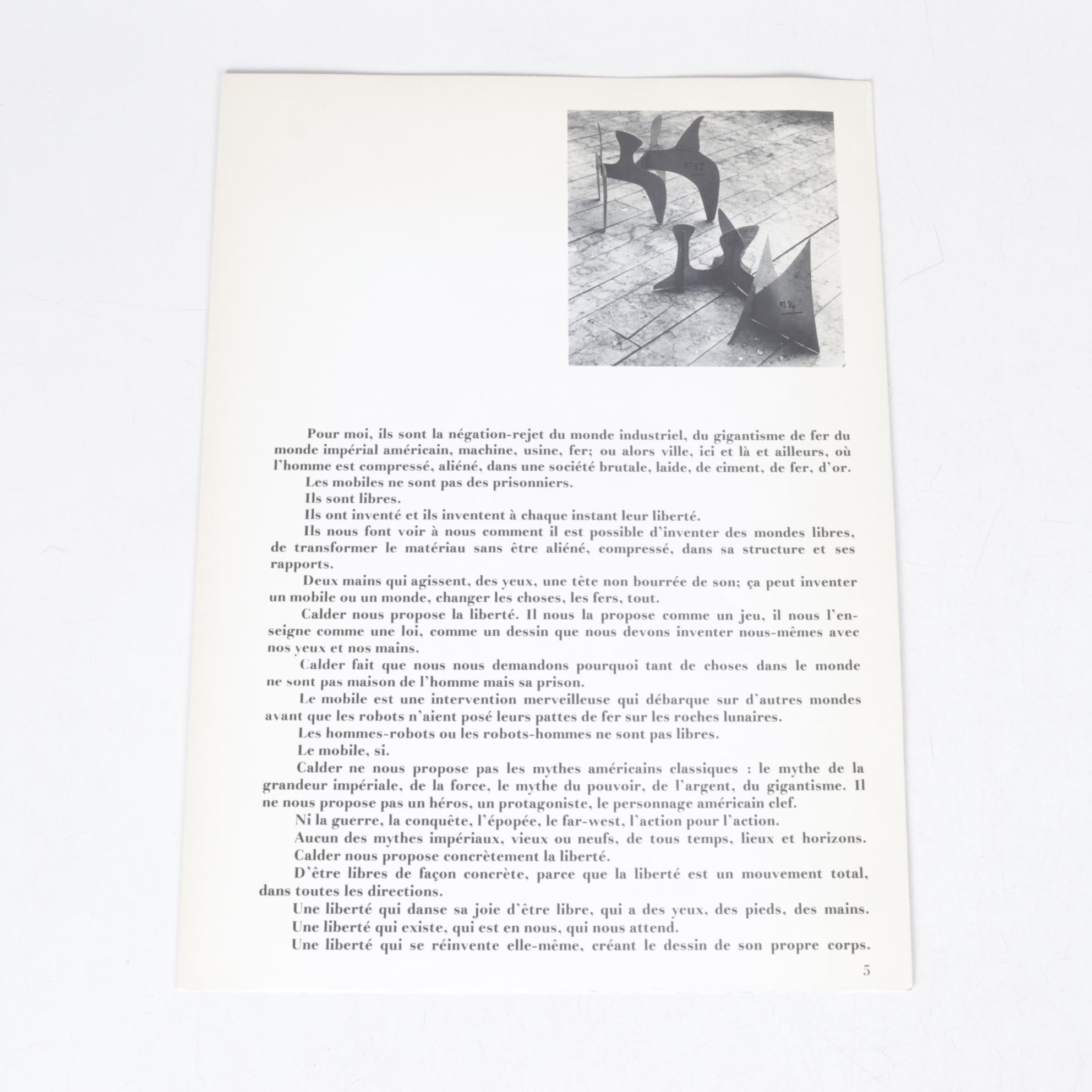 Photo of Calder Sculpture Field from Derrière le Miroir Offset Lithograph, 1966