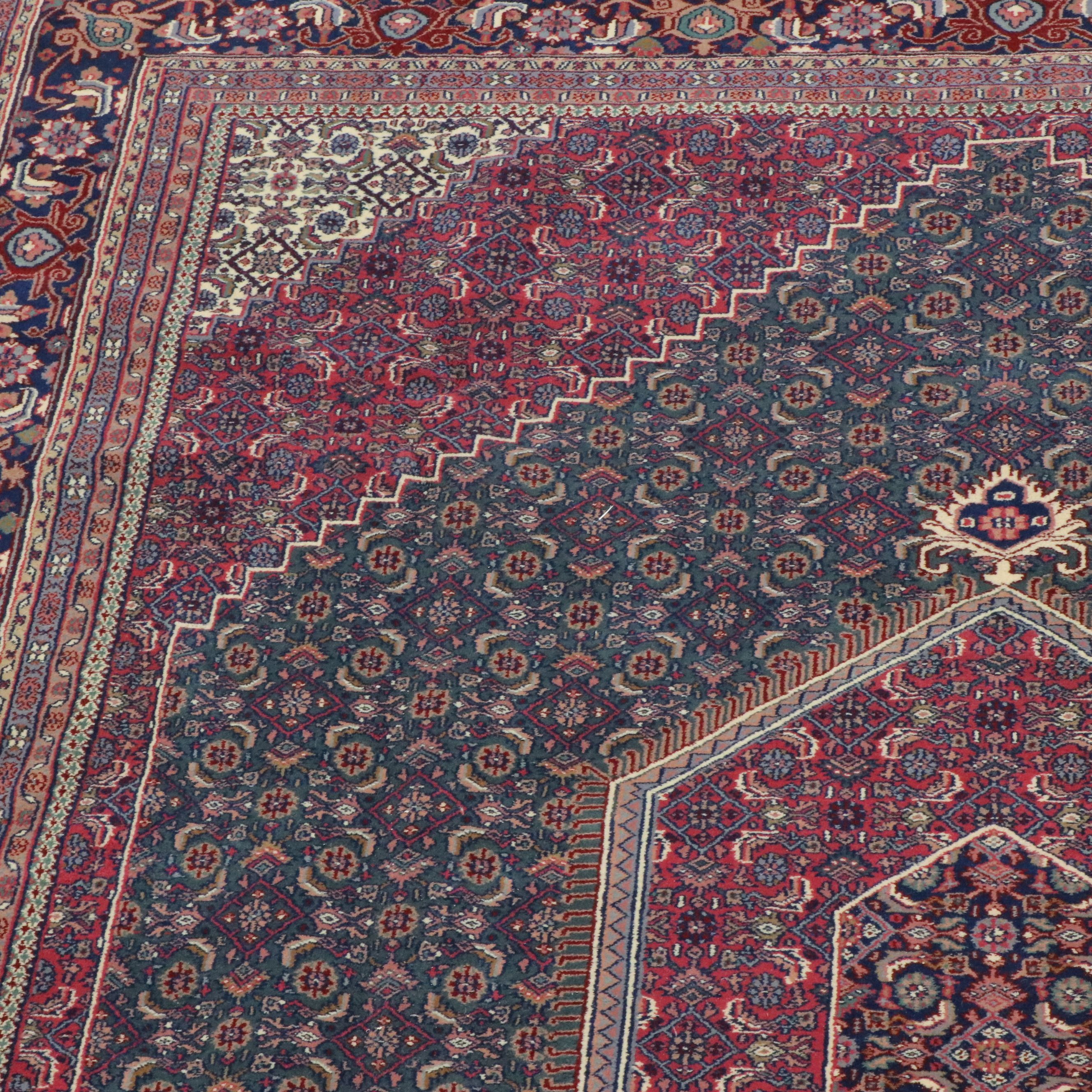 8'8 x 12'11 Hand-Knotted Persian Birjand Room Sized Rug