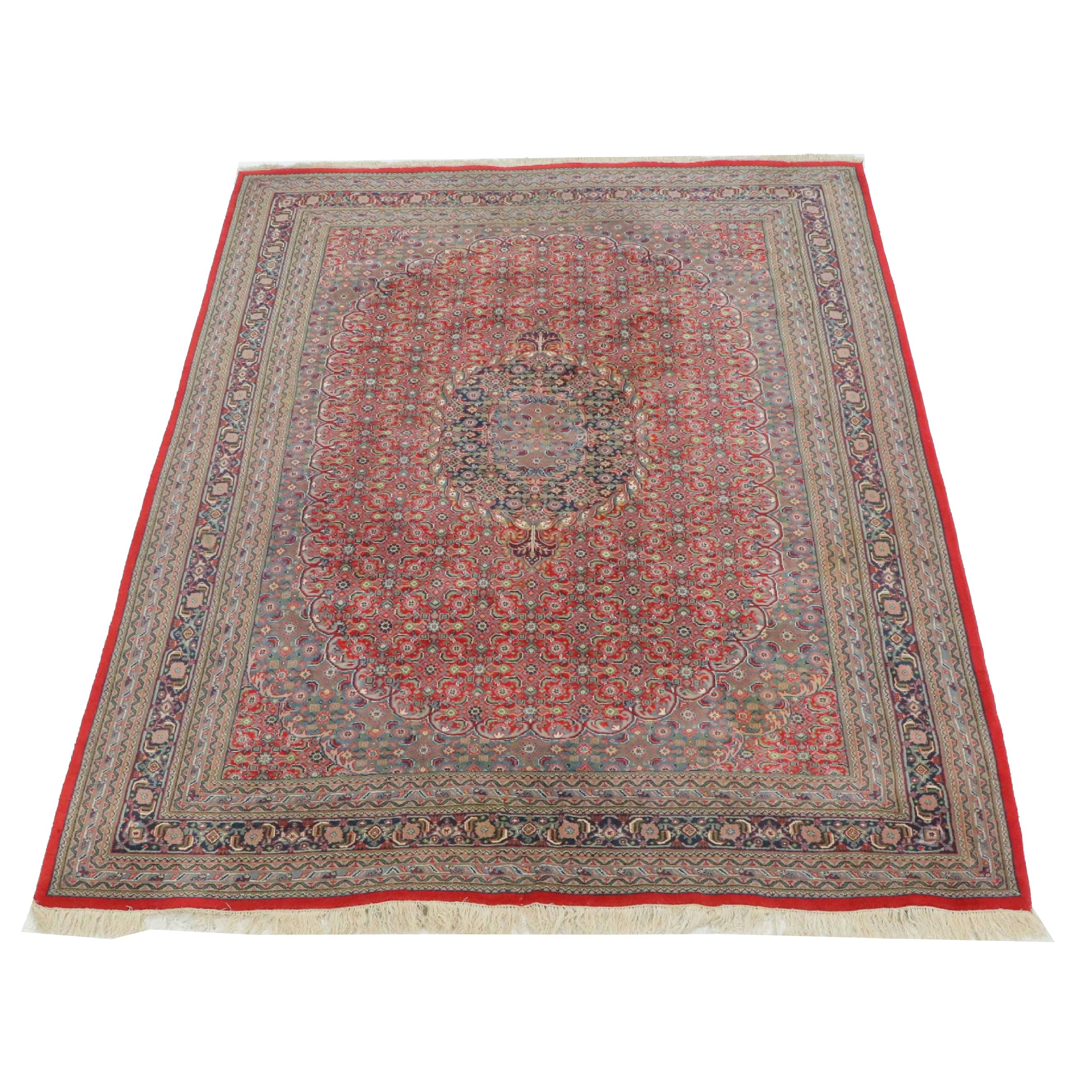 8'11 x 11'11 Hand-Knotted Persian Bijar Area Rug