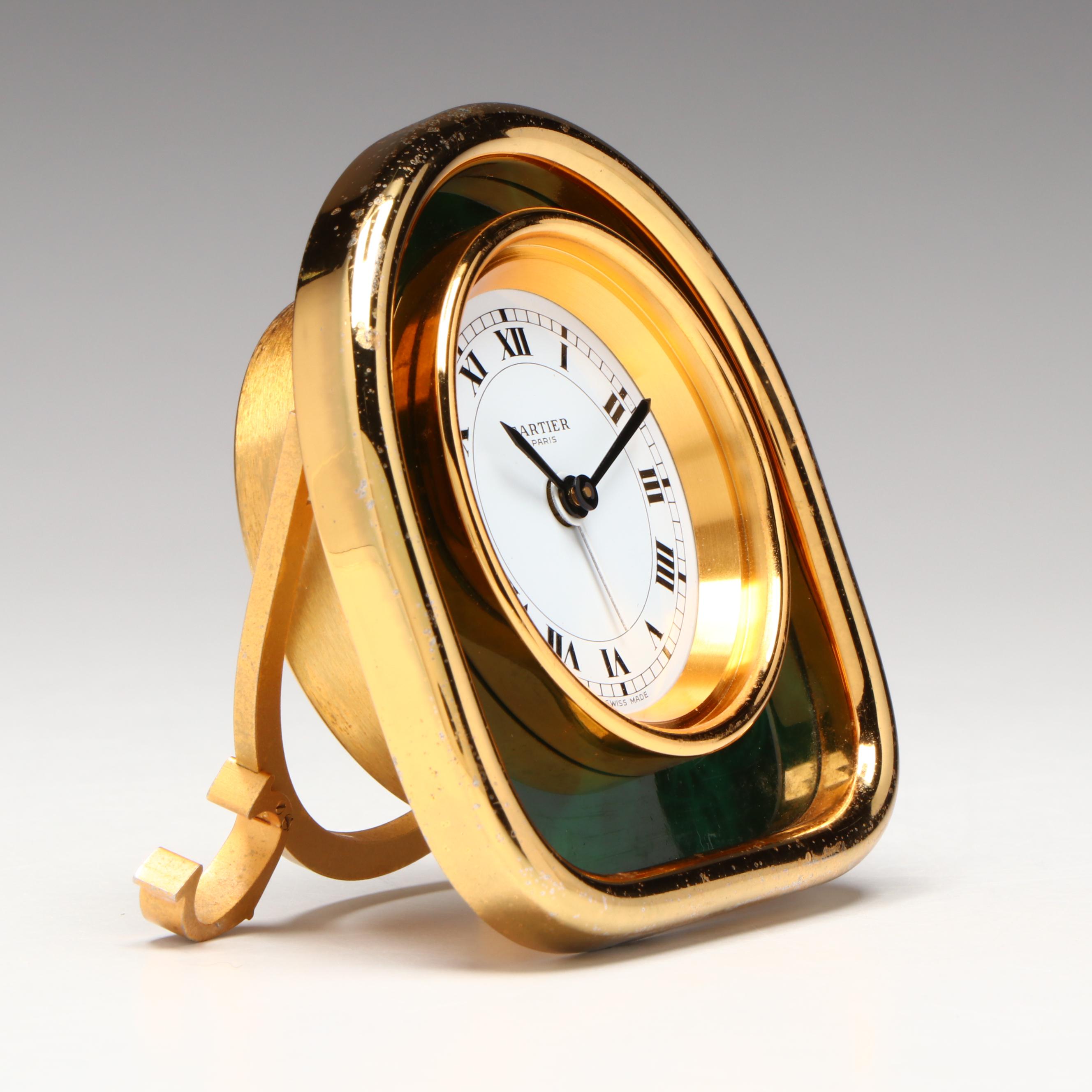 Cartier Metal Travel Alarm Clock
