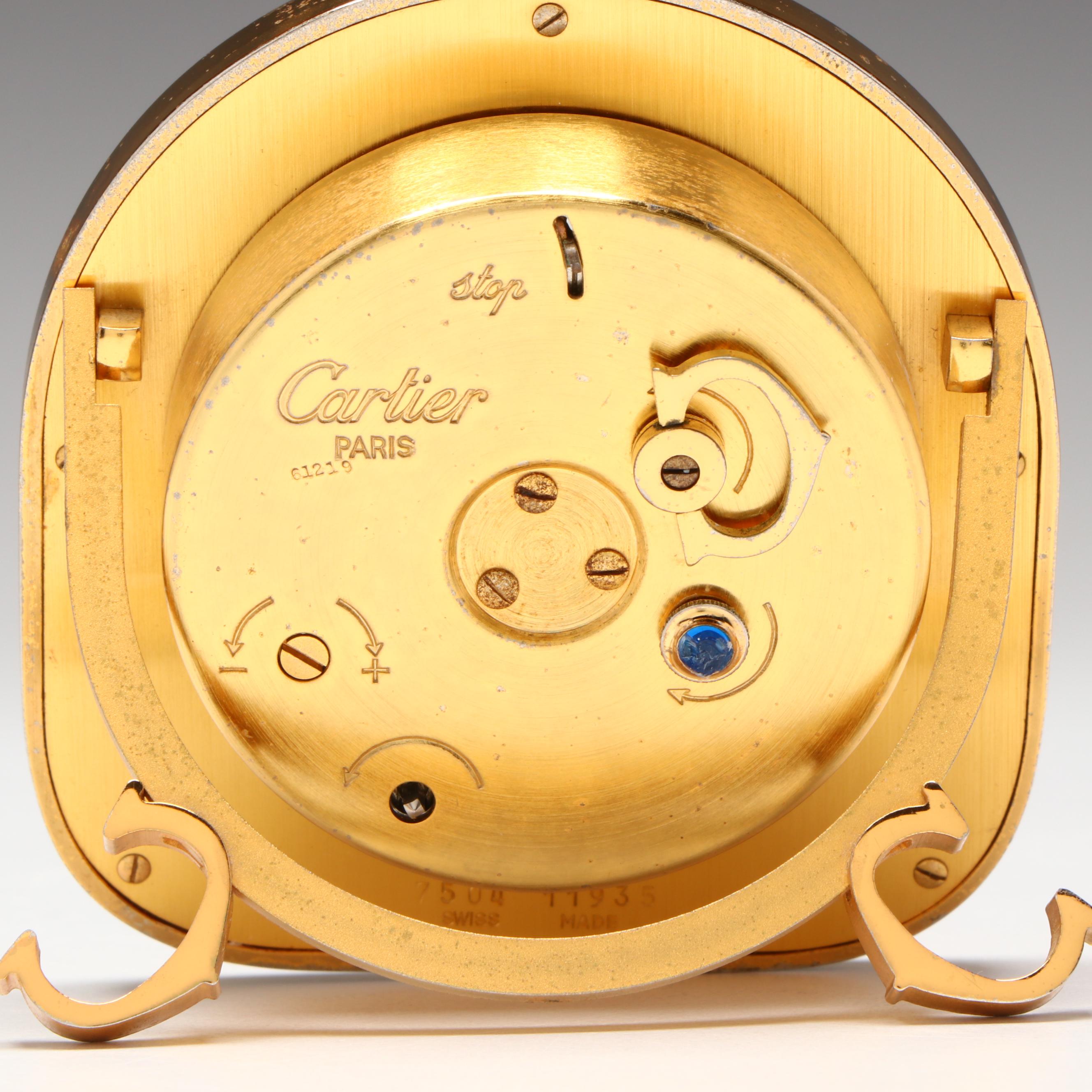 Cartier Metal Travel Alarm Clock