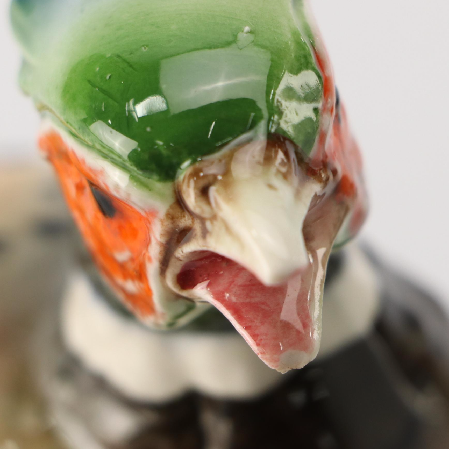 JSC "Ring-Necked Pheasant" and Other Porcelain Bird with Wood Base