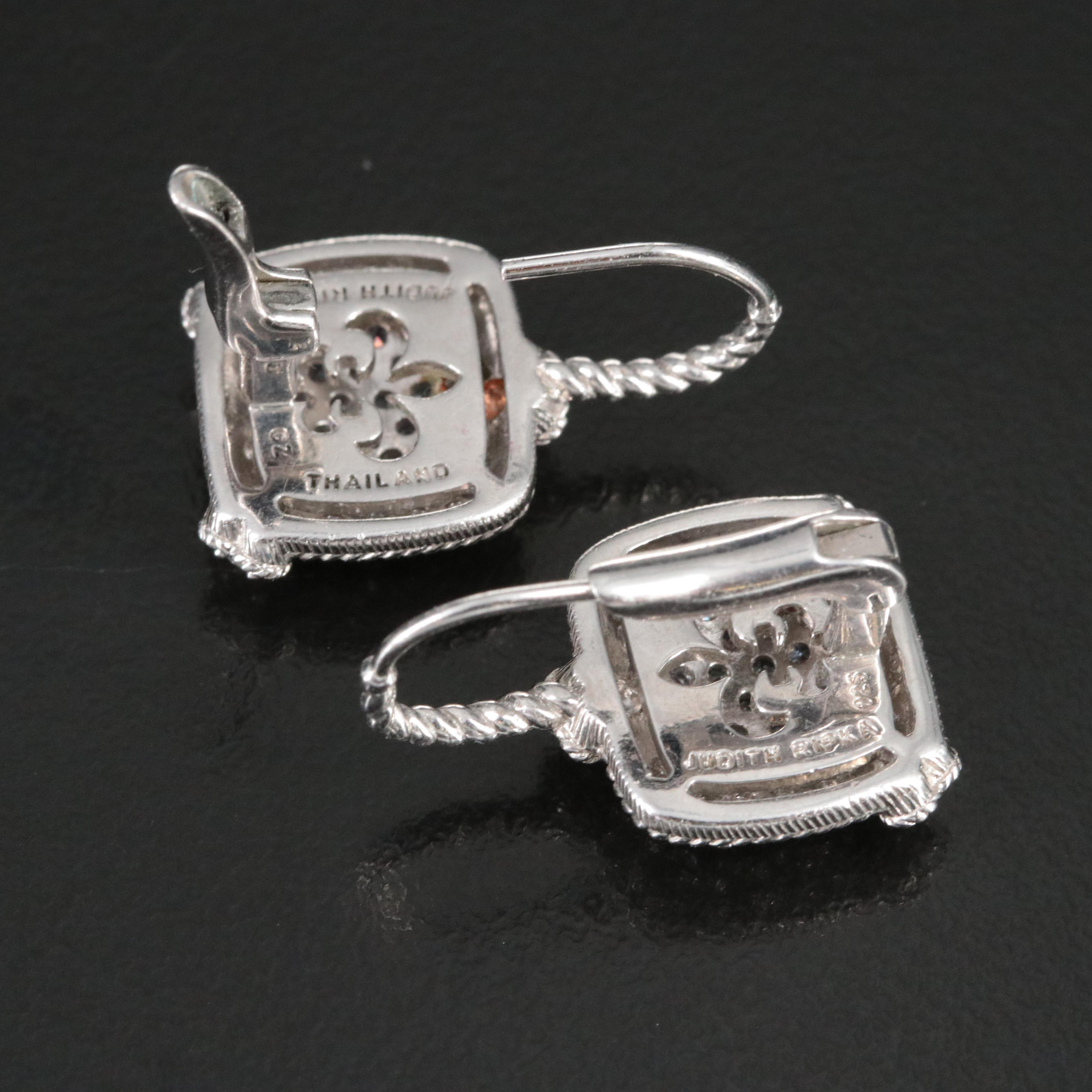 Judith Ripka Sterling Cubic Zirconia Drop Earrings