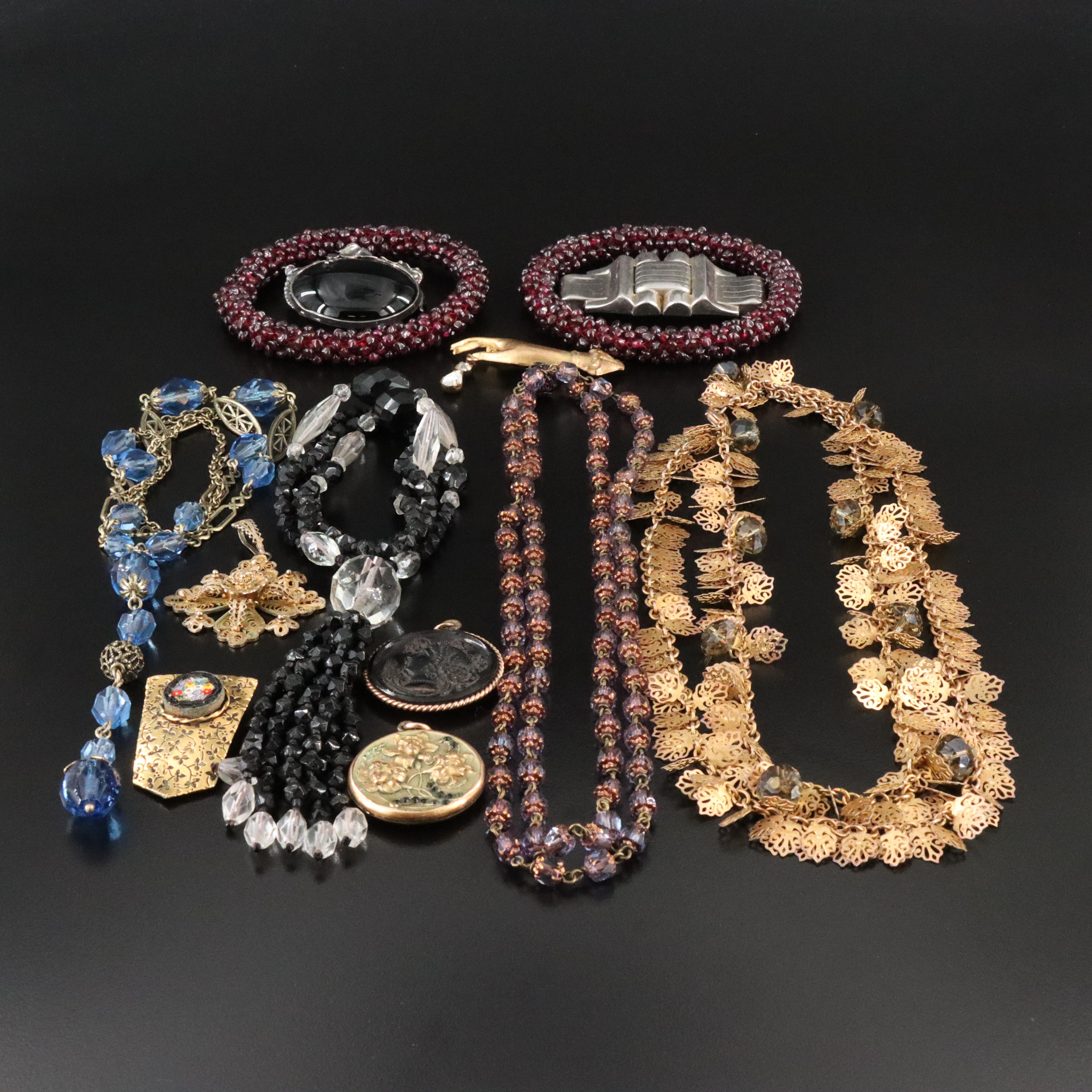 Art Nouveau and Art Deco Included in Jewelry Collection