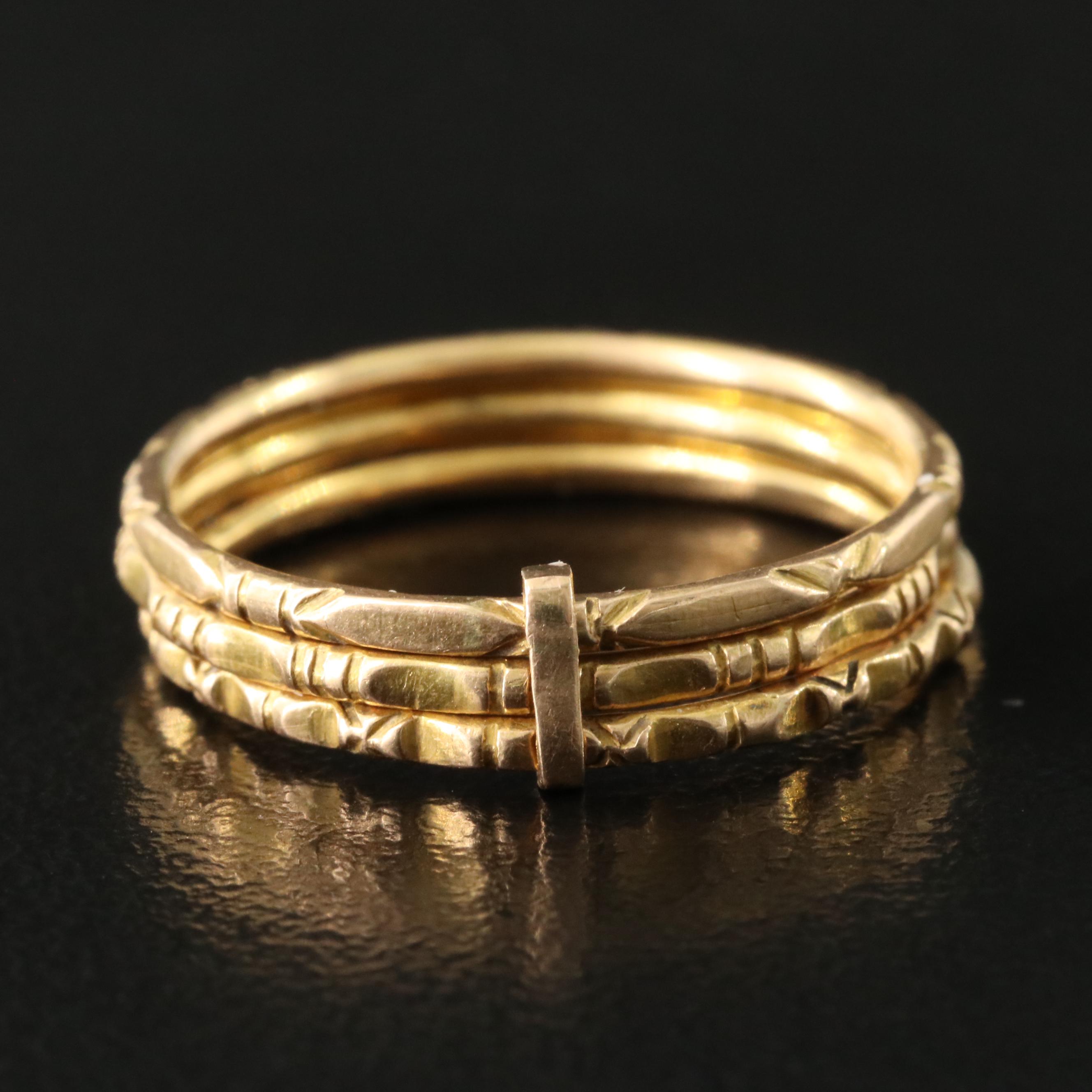 18K Interlocking Bands