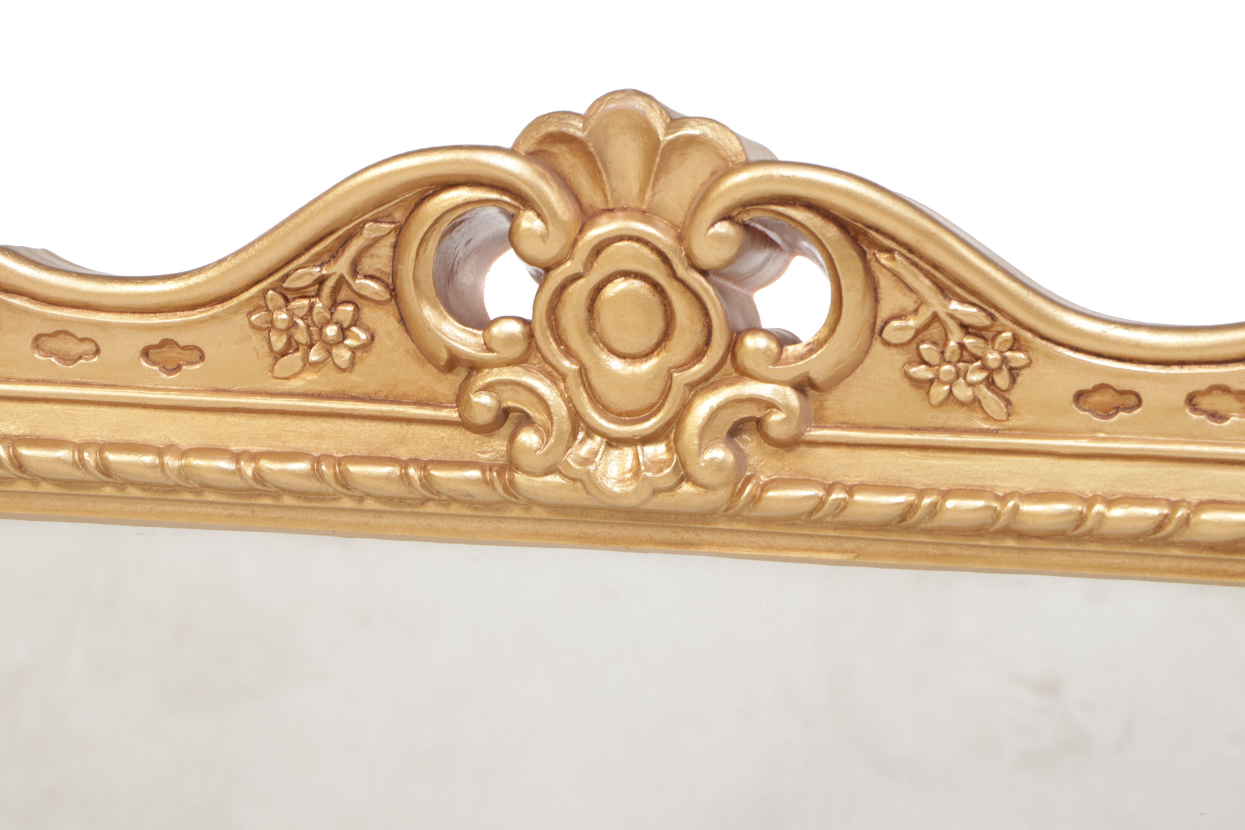 Victorian Style Molded Plastic Wall Mirror